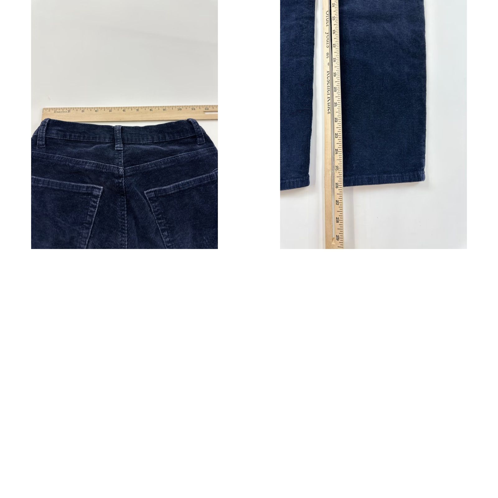 Vintage J.Galt Pants Women’s 2XS Blue High Waisted Corduroy Skinny Ankle Zip 23 in 2XS Womens Teens Regular Size 24" / US 00 / IT 34 - 8 Thumbnail