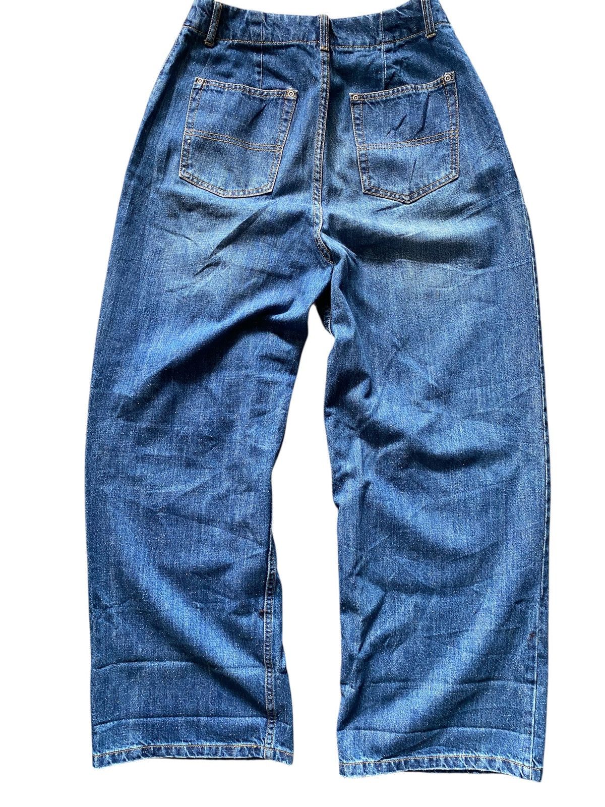 Japanese Brand Parici Denim Long wide Legs Jeans Baggy Size 28" / US 6 / IT 42 - 2 Thumbnail