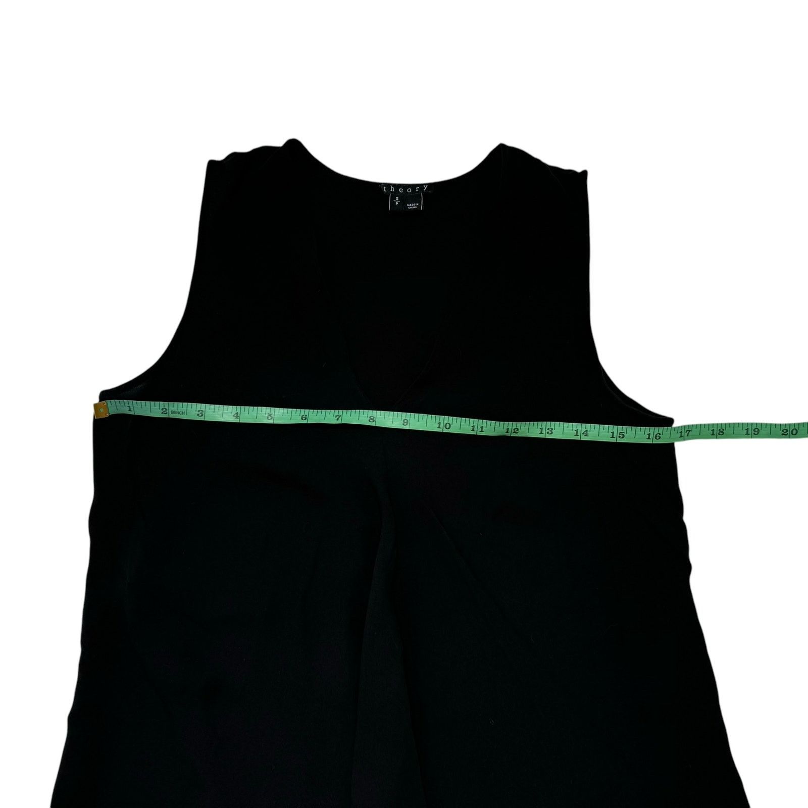 Theory THEORY Meighlan Black Sleeveless Silk Top Small Women V-neck Size S / US 4 / IT 40 - 8 Thumbnail