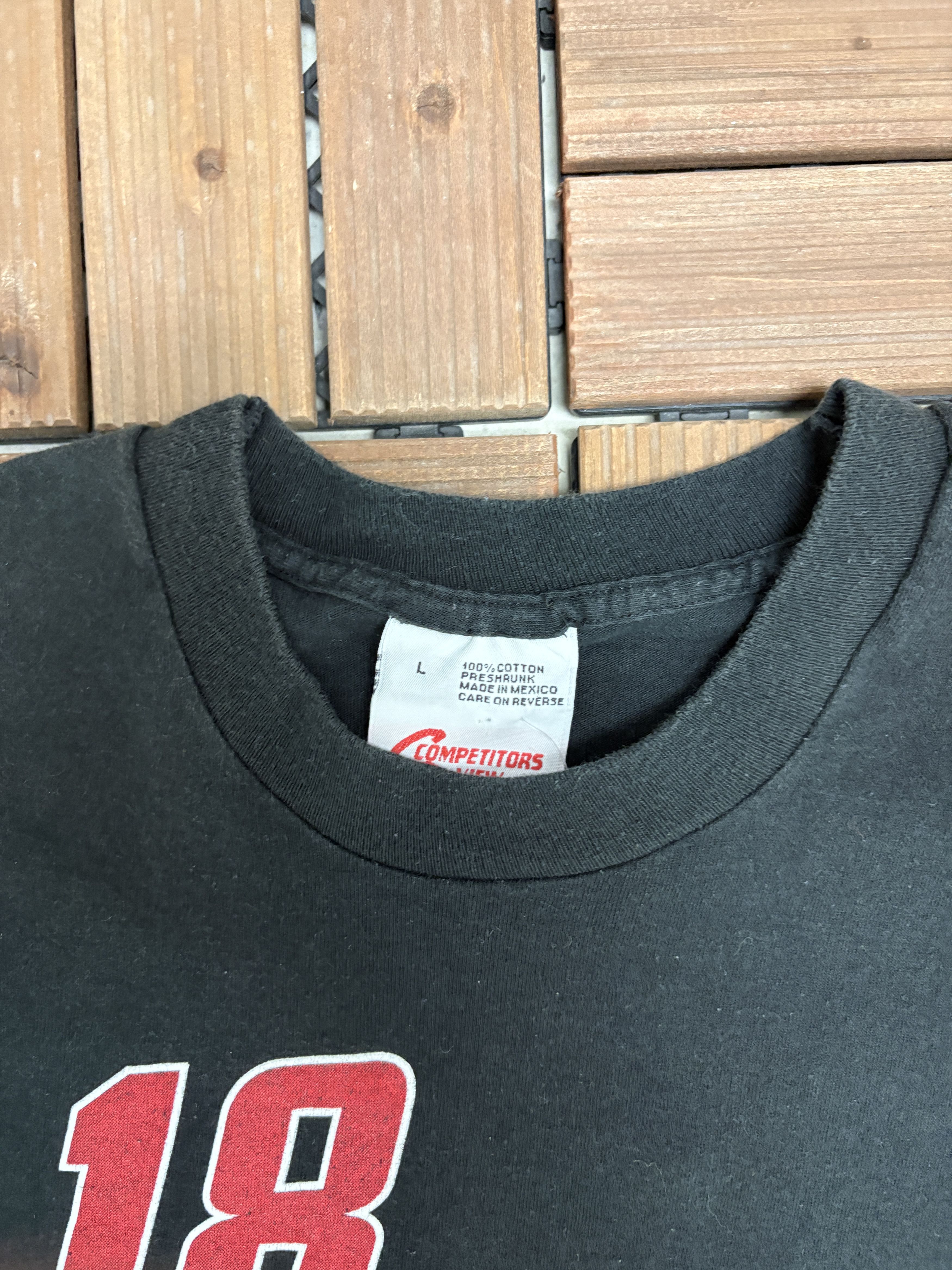 Vintage Bobby Labonte Interstate Batteries Vintage Black Tee Size US L / EU 52-54 / 3 - 5 Thumbnail