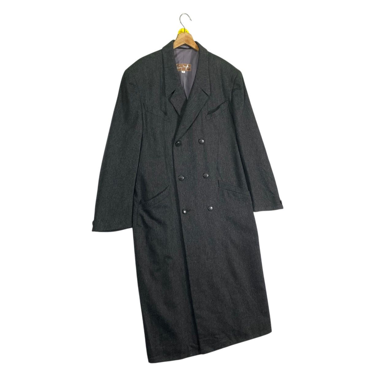 Mugler × Thierry Mugler × Vintage Vintage 90s Thierry Mugler Long Coat Wool Jacket Size US M / EU 48-50 / 2 - 3 Thumbnail