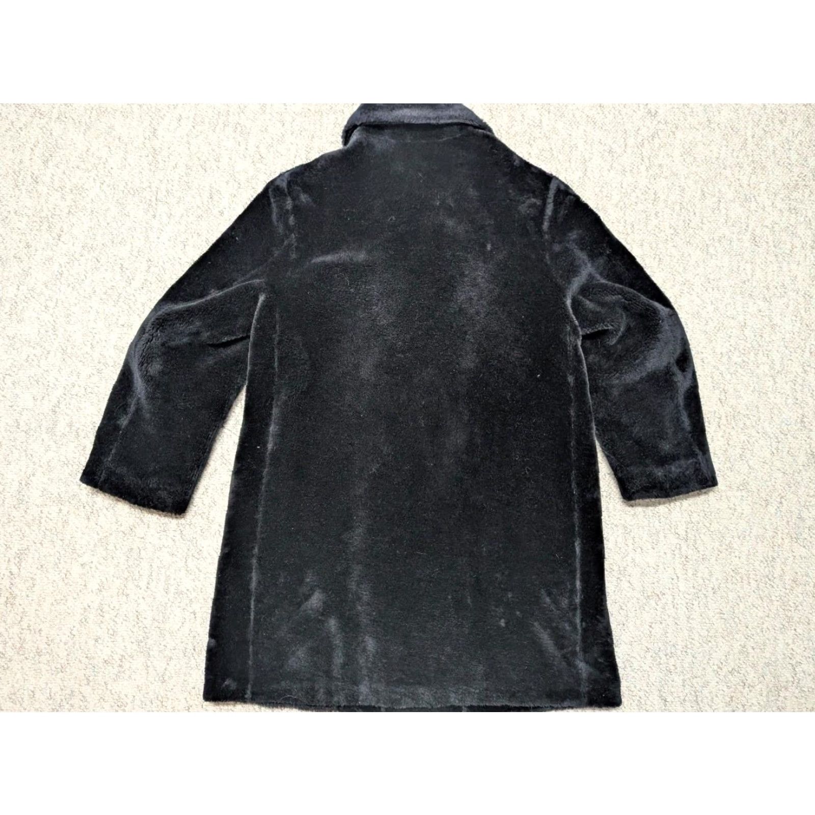 Doublet VINTAGE 1960s FAUX FUR OVERCOAT Double Breasted L Black 1970s acrylic FUNKY - Mens Overcoat Coat 44 Chest Large Royal Sealino Size US L / EU 52-54 / 3 - 2 Thumbnail