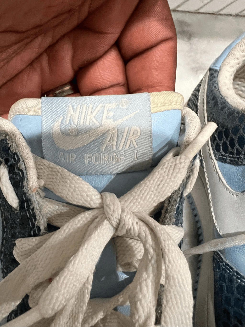 Nike Nike Air Force 1 Premium Blue - 309439-411 size 7.5 Size US 7.5 / IT 37.5 - 6 Thumbnail
