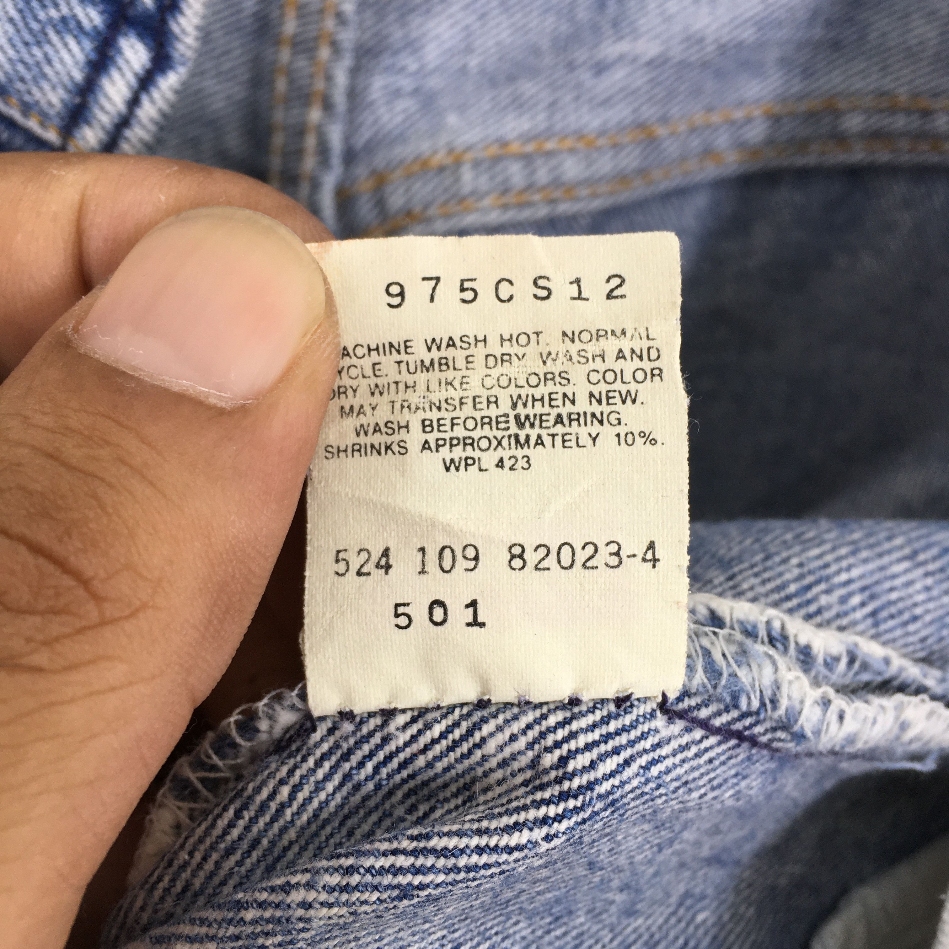 Levi's Size 31x29 Vintage 90s Levi's 501 Distressed Jeans S1679 Size US 31 - 9 Thumbnail