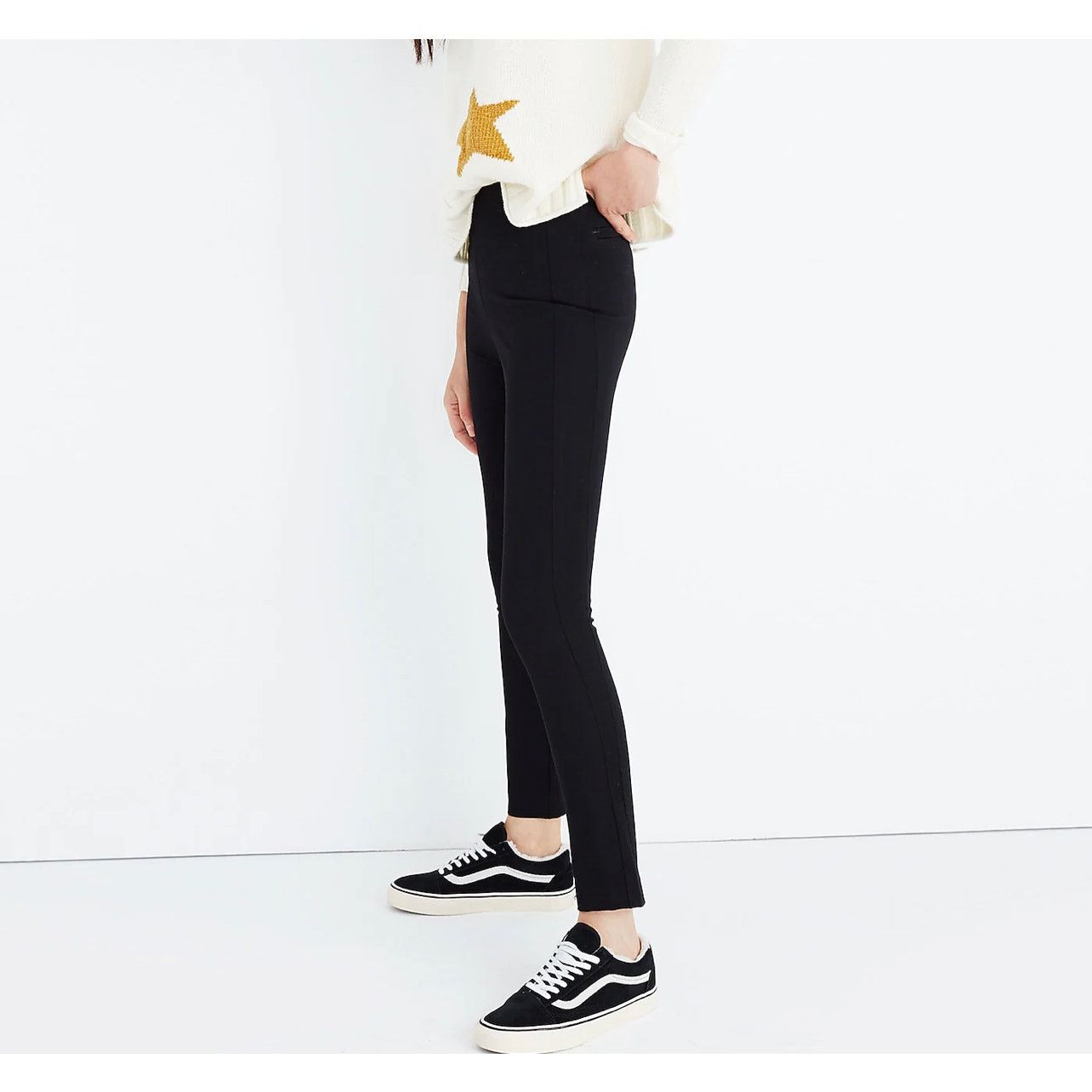 Madewell Madewell Fraser Slim Black Dress Pants 27 Business Casual Size 27" / US 4 / IT 40 - 2 Thumbnail