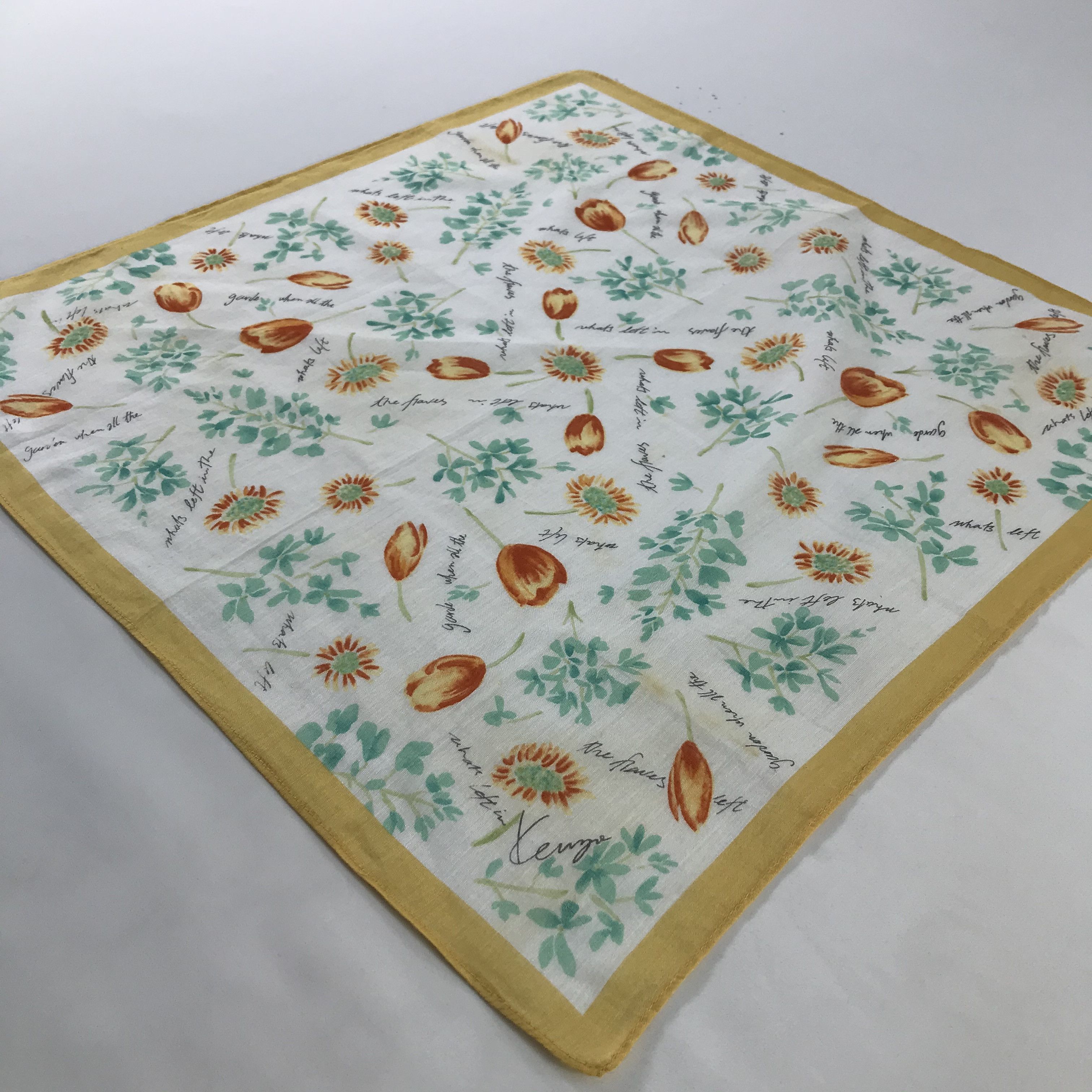 Kenzo × Vintage Kenzo Bandana / Handkerchief / Neckerchief - S1148 Size ONE SIZE - 2 Thumbnail