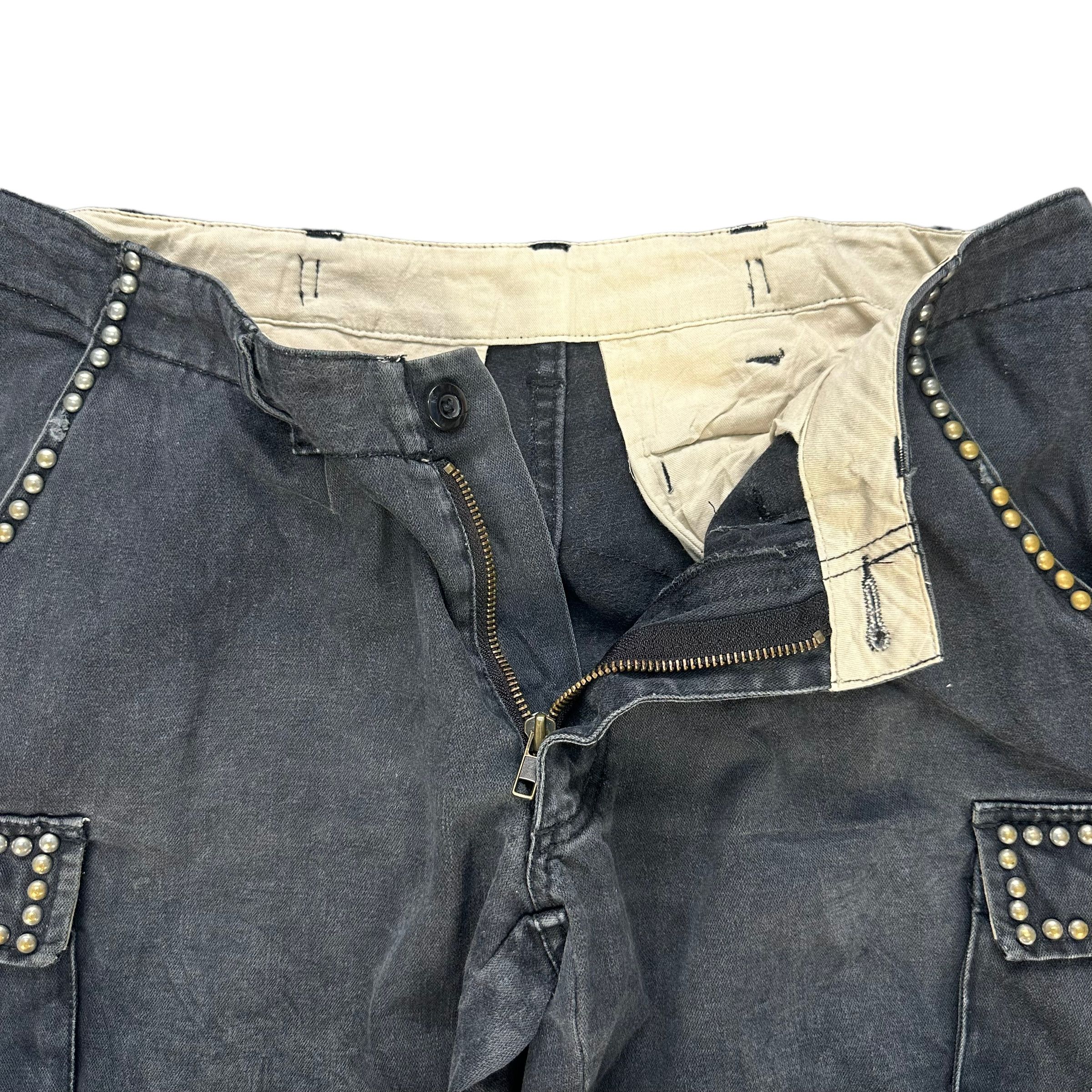Japanese Brand POWER TO THE PEOPLE STUDDED CARGO PANT #8087-201 Size US 33 - 8 Thumbnail
