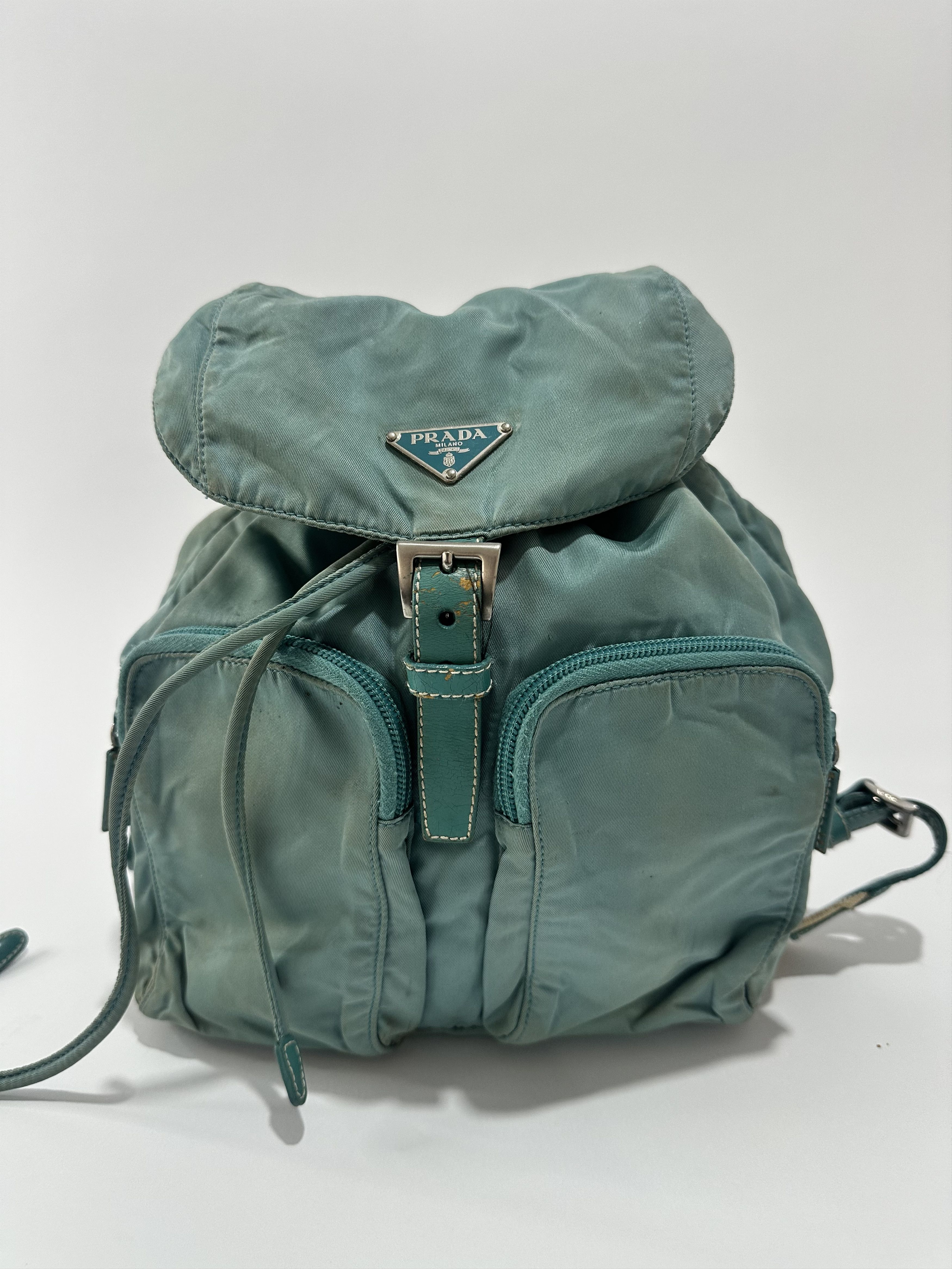 Prada PRADA Nylon Vela Backpack Blue Size ONE SIZE - 1 Thumbnail