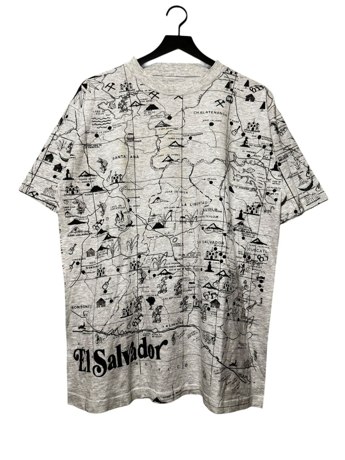 Vintage El salvador map aop tee Size US L / EU 52-54 / 3 - 1 Thumbnail