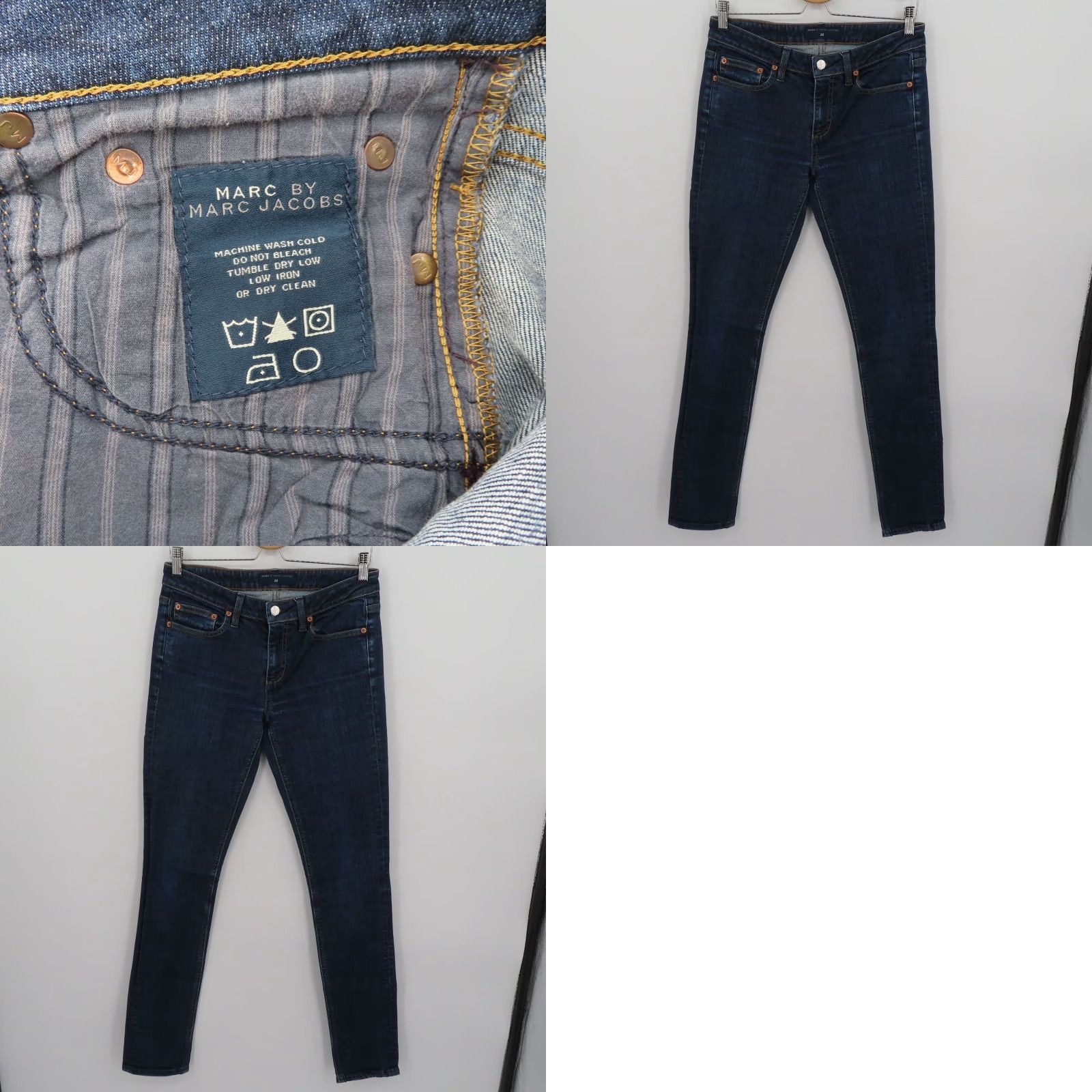 Marc by Marc Jacobs Marc by Marc Jacobs Women Jeans 28 Chrissie 003 Low Rise Skinny Leg Blue Denim Size 28" / US 6 / IT 42 - 9 Thumbnail