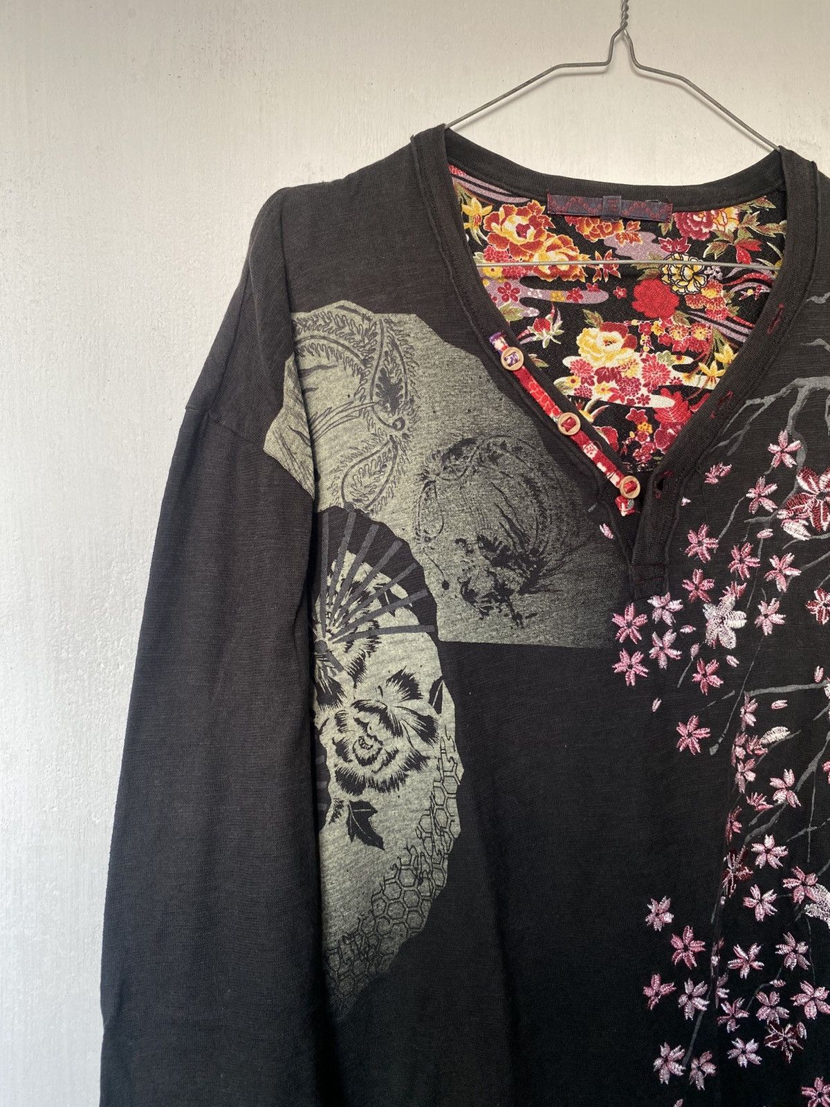 Hysteric Glamour × If Six Was Nine × Japanese Brand Sukajan Karakuri Sakura Embroidery Longsleeve Size US L / EU 52-54 / 3 - 3 Thumbnail