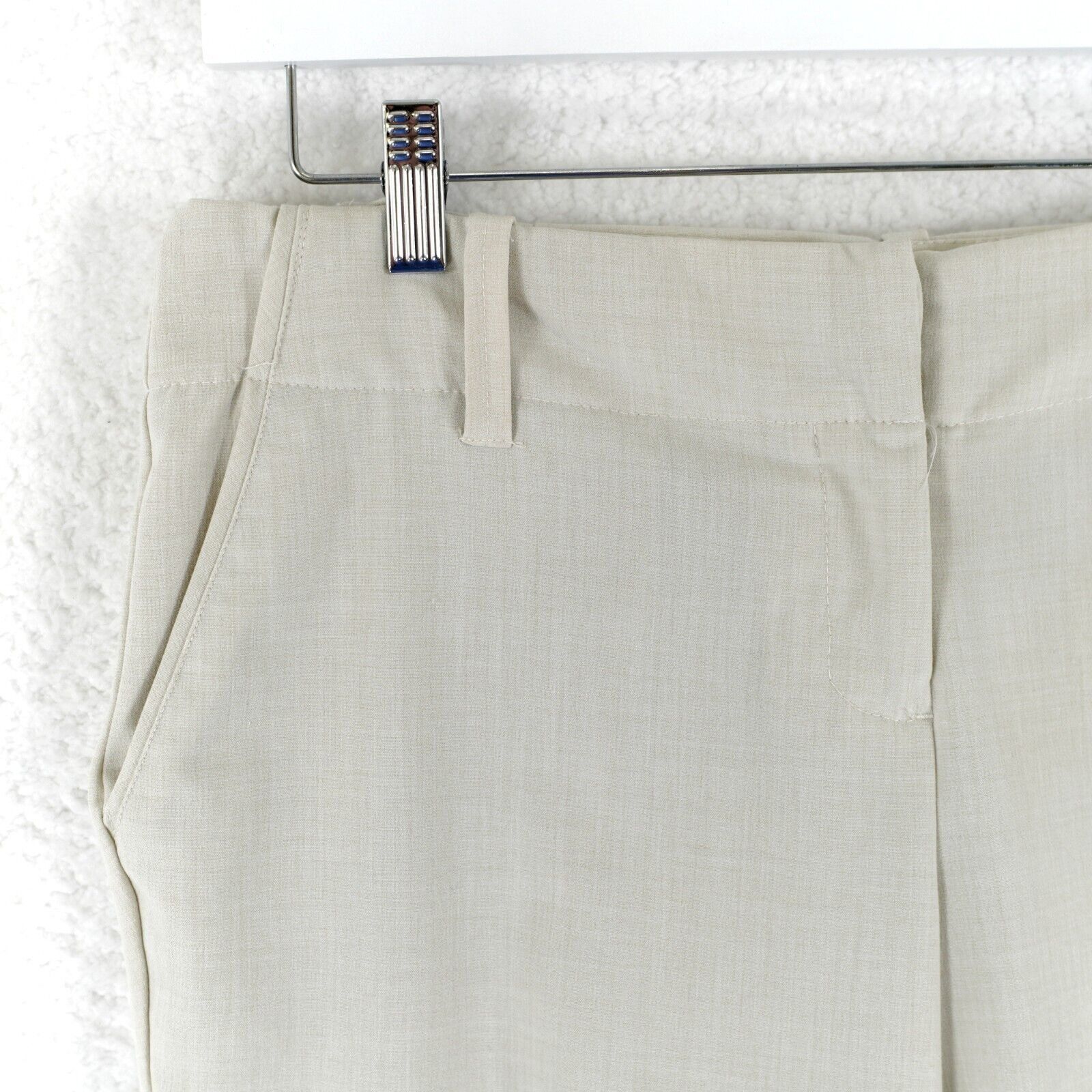 Other New York & Company Stretch Cream Mid Rise Size 12 Polyester Size 34" / US 12 / IT 48 - 3 Thumbnail