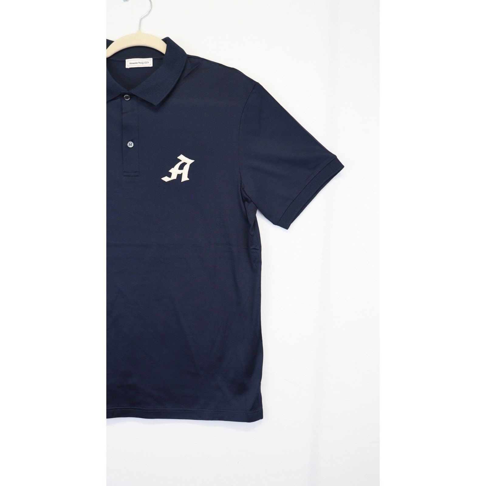 Alexander McQueen o1rshd1 ***Defective / Polo in Navy Blue Size US S / EU 44-46 / 1 - 5 Thumbnail