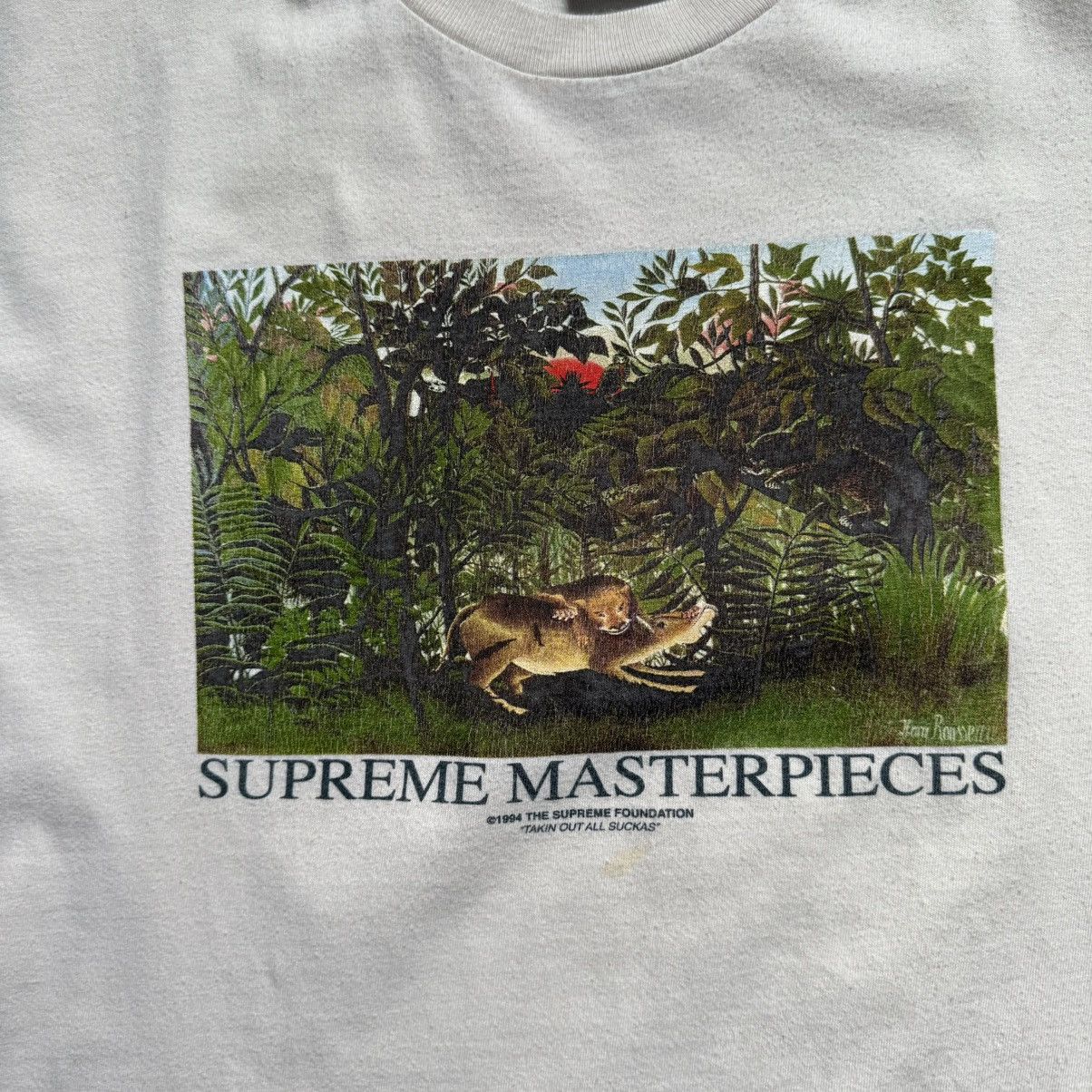 Supreme Supreme SS20 Masterpieces Natural Tee Size US M / EU 48-50 / 2 - 4 Thumbnail