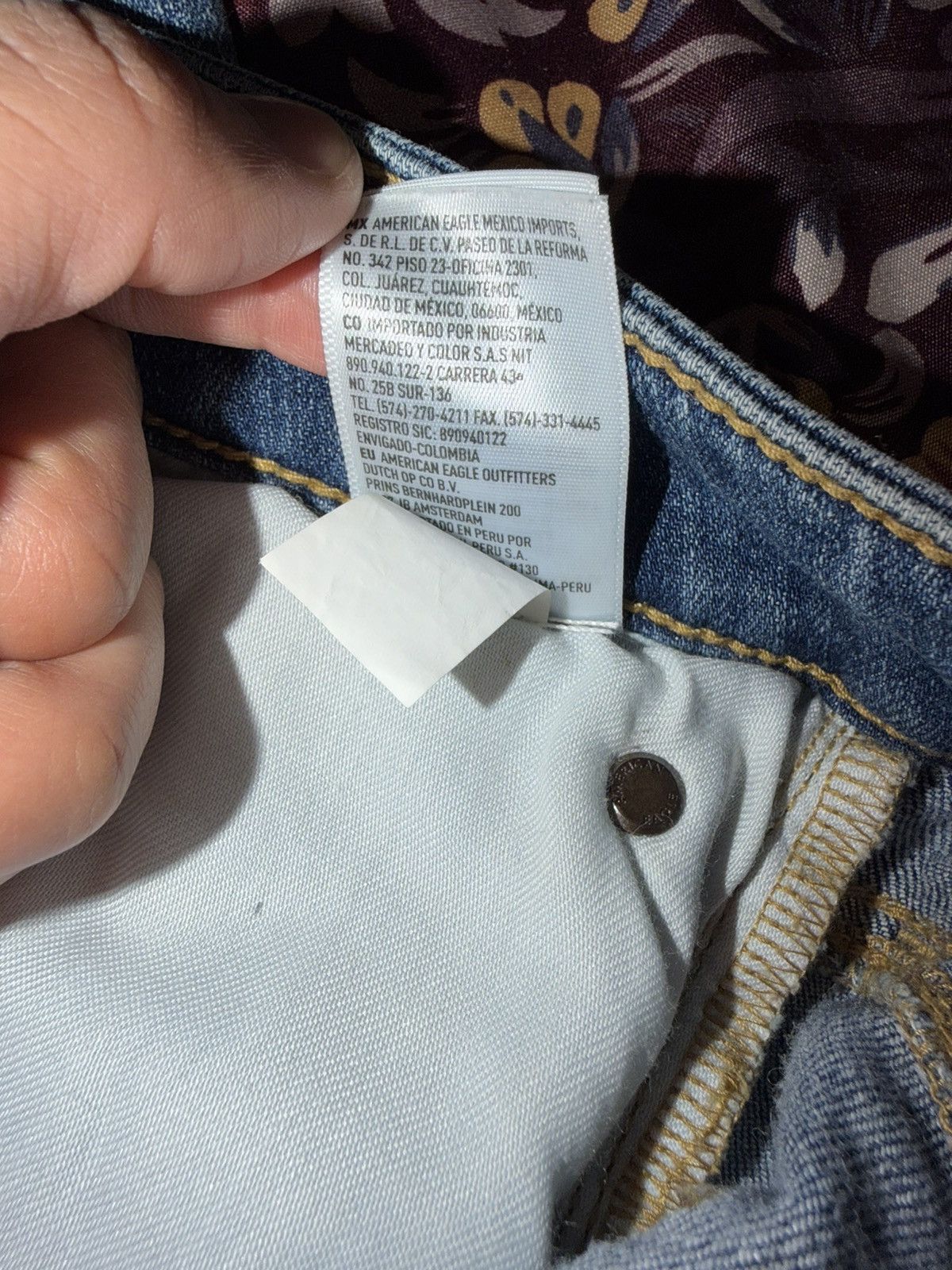 American Eagle Outfitters Airflex Distressed Skinny Jean Size US 33 - 14 Thumbnail