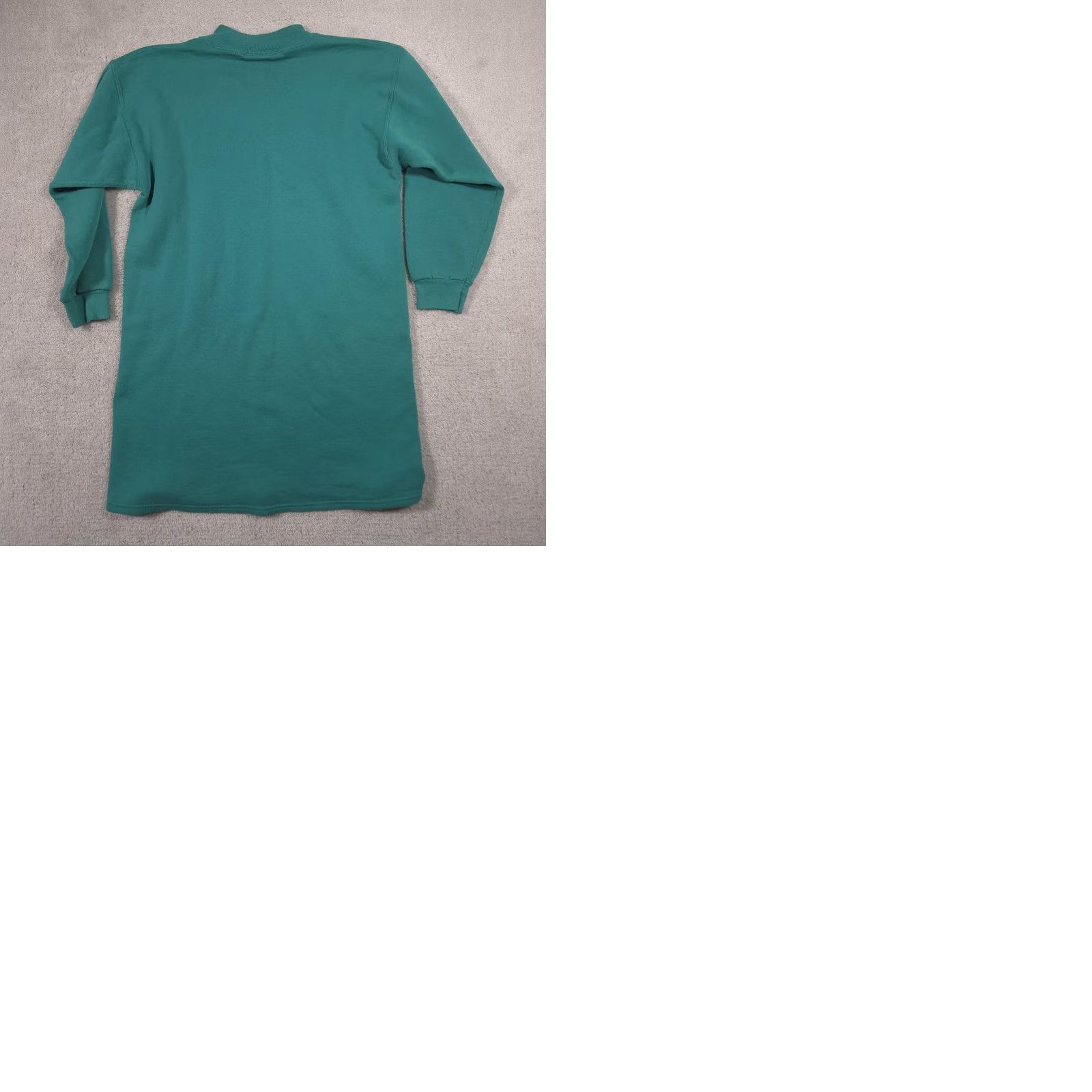 Vintage Riders Sweatshirt Womens XL Green Mock Neck Heavyweight Fleece Pullover Made USA Size XL / US 12-14 / IT 48-50 - 9 Thumbnail