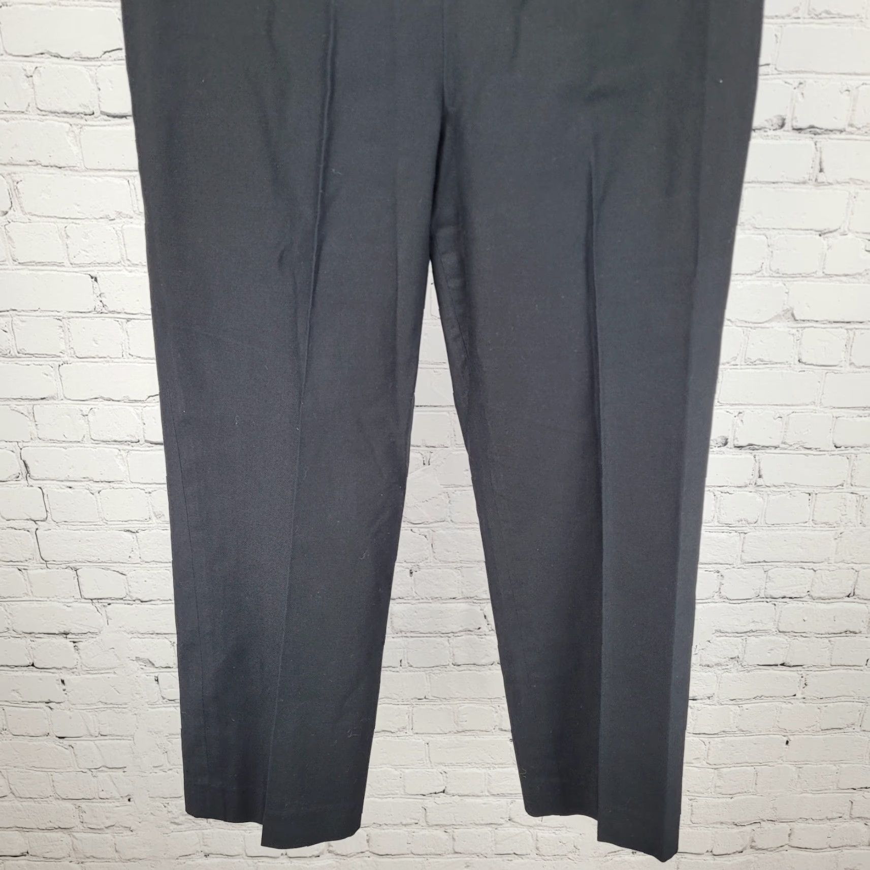 J.McLaughlin J. McLaughlin Black Cotton Cropped Pants Women Size 8 (30x25) Mid Rise Stretch Size 30" / US 8 / IT 44 - 6 Thumbnail