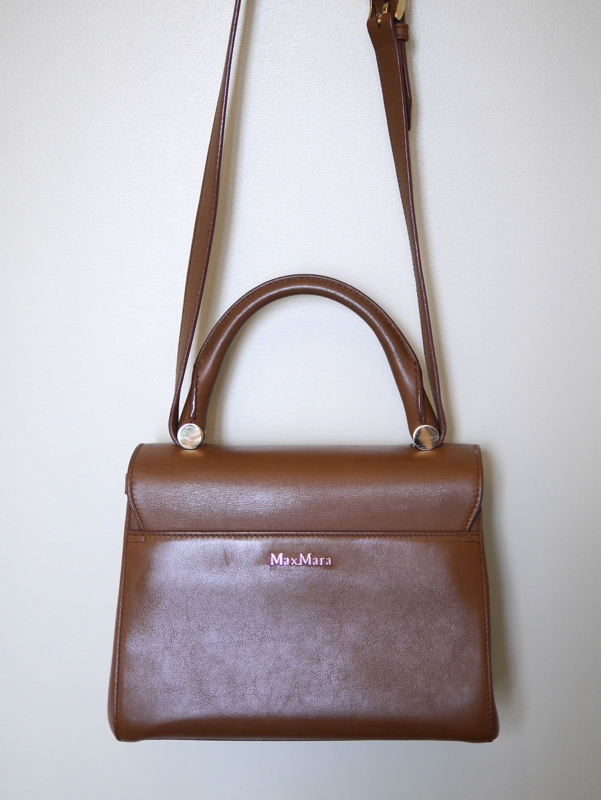 Max Mara Max Mara leather 2way shoulder handle bag Size ONE SIZE - 8 Thumbnail