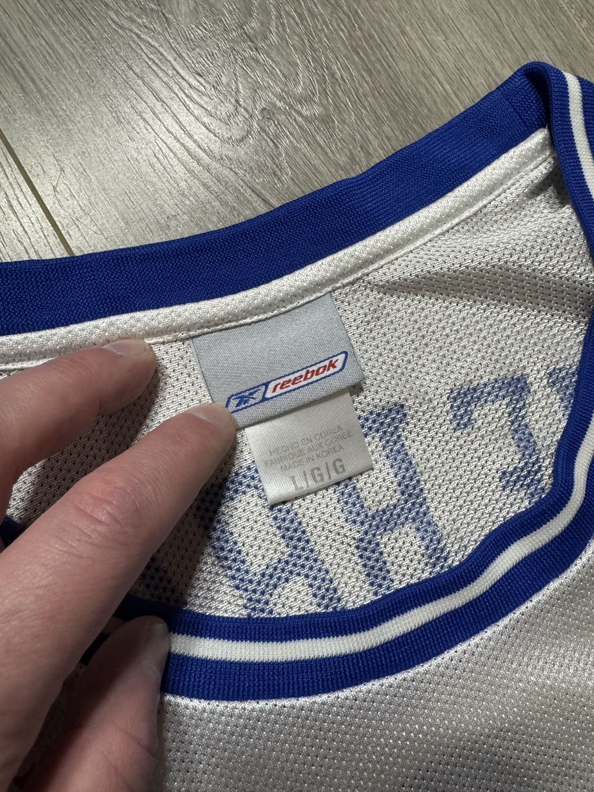 Reebok Chris Webber Sacramento Kings Men’s Large HWC Royals Jersey Size US L / EU 52-54 / 3 - 6 Thumbnail