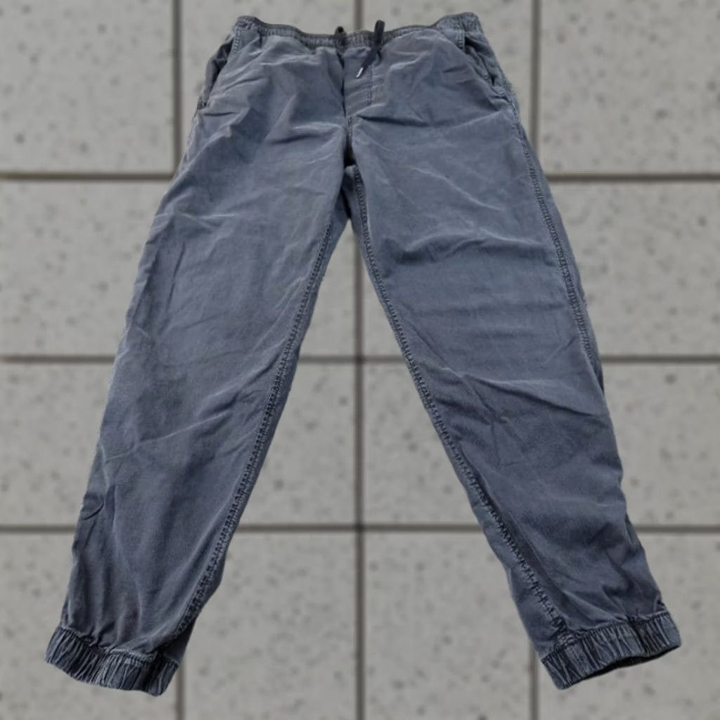 American Eagle Outfitters American Eagle Pants Mens M Gray Drawstring Jogger Tapered Athletic Flex Stretch Size US 31 - 1 Thumbnail