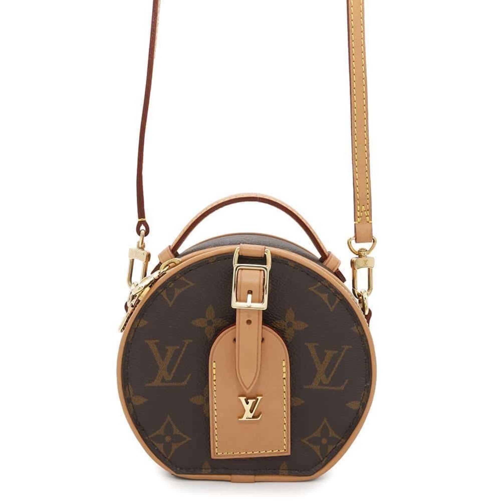 Louis Vuitton Shoulder Bag Monogram Mini Boite Chapeau M44699 Louis Vuitton in Beige, Women's
