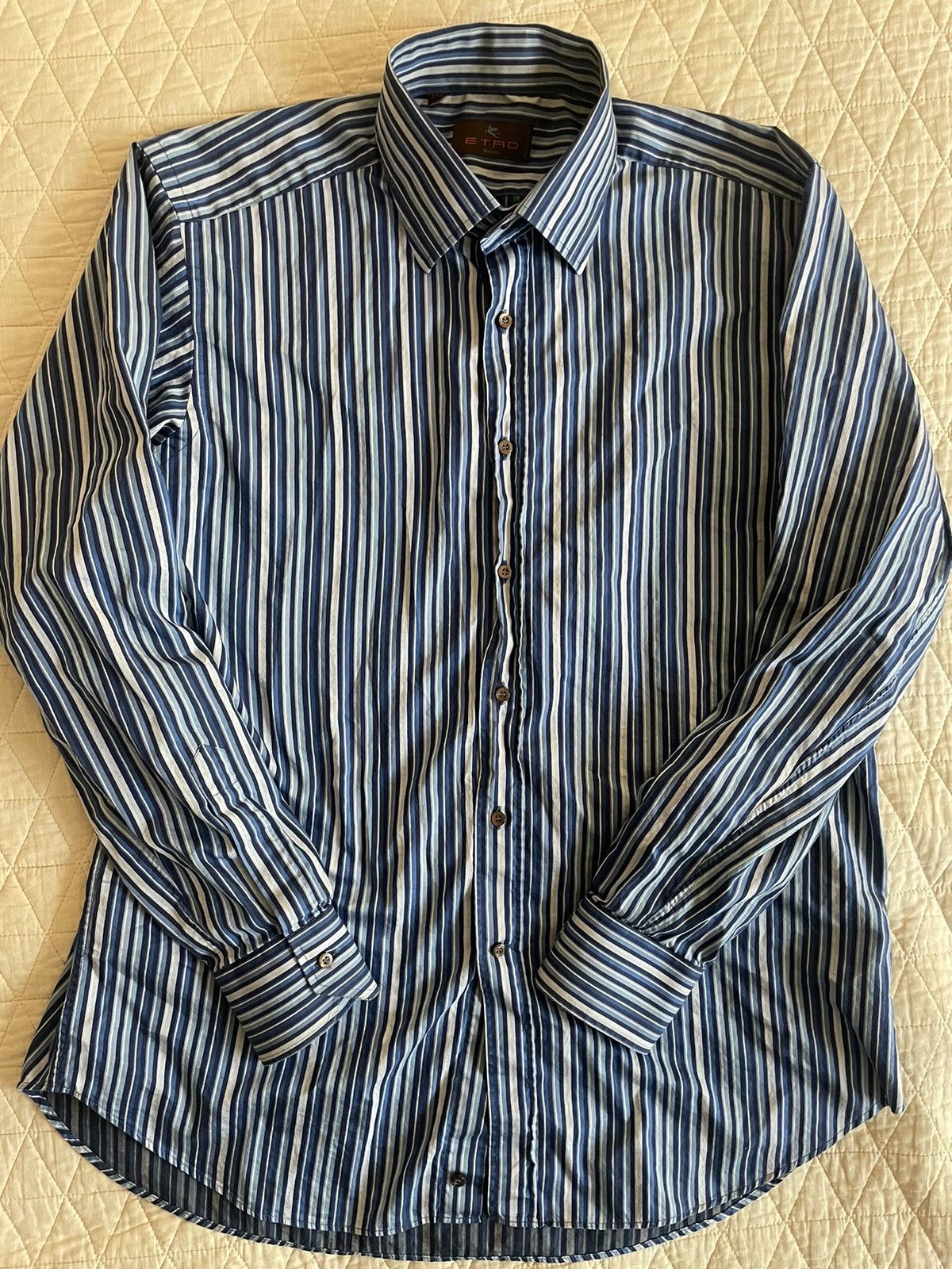 Etro Striped Sport Shirt Size US L / EU 52-54 / 3 - 2 Thumbnail