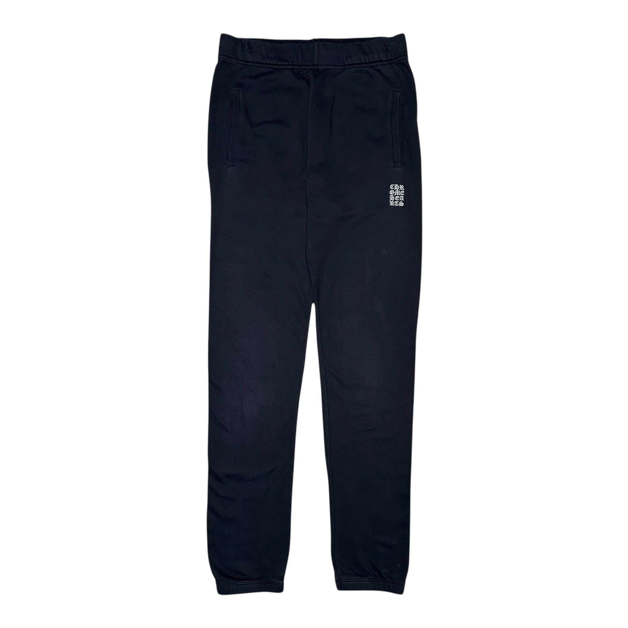 Chrome Hearts Embroidered Eye Chart Cross Logo Sweatpants Black White Size US 44 / EU 60 - 1 Preview