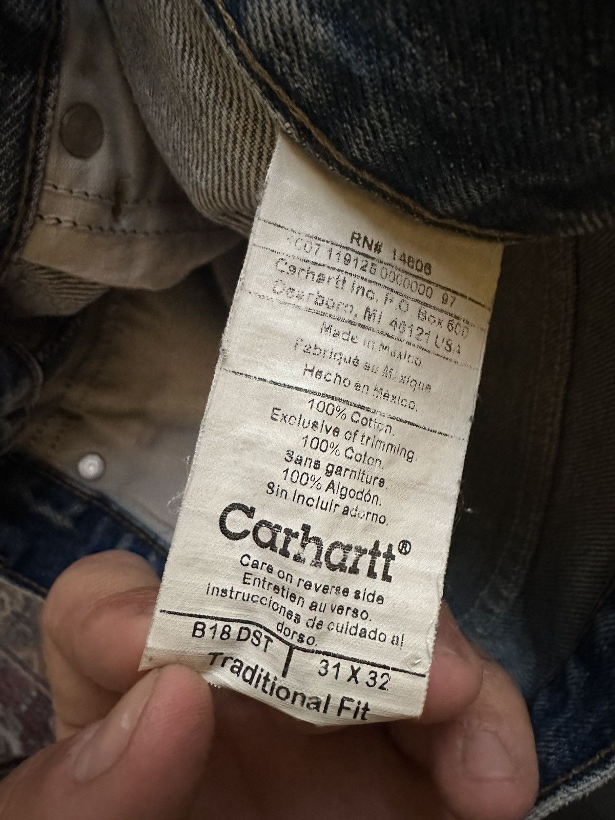 Carhartt Vintage Carhartt denim Size US 31 - 4 Thumbnail