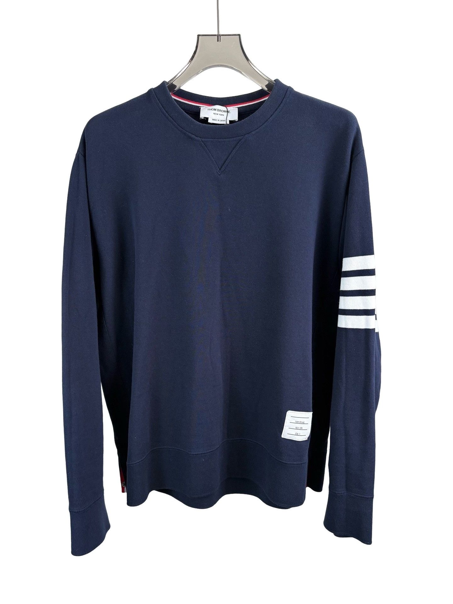 Thom Browne Thom Browne 4-Bar Navy Cotton Sweatshirt Size 7 Size US XXL / EU 58 / 5 - 1 Thumbnail