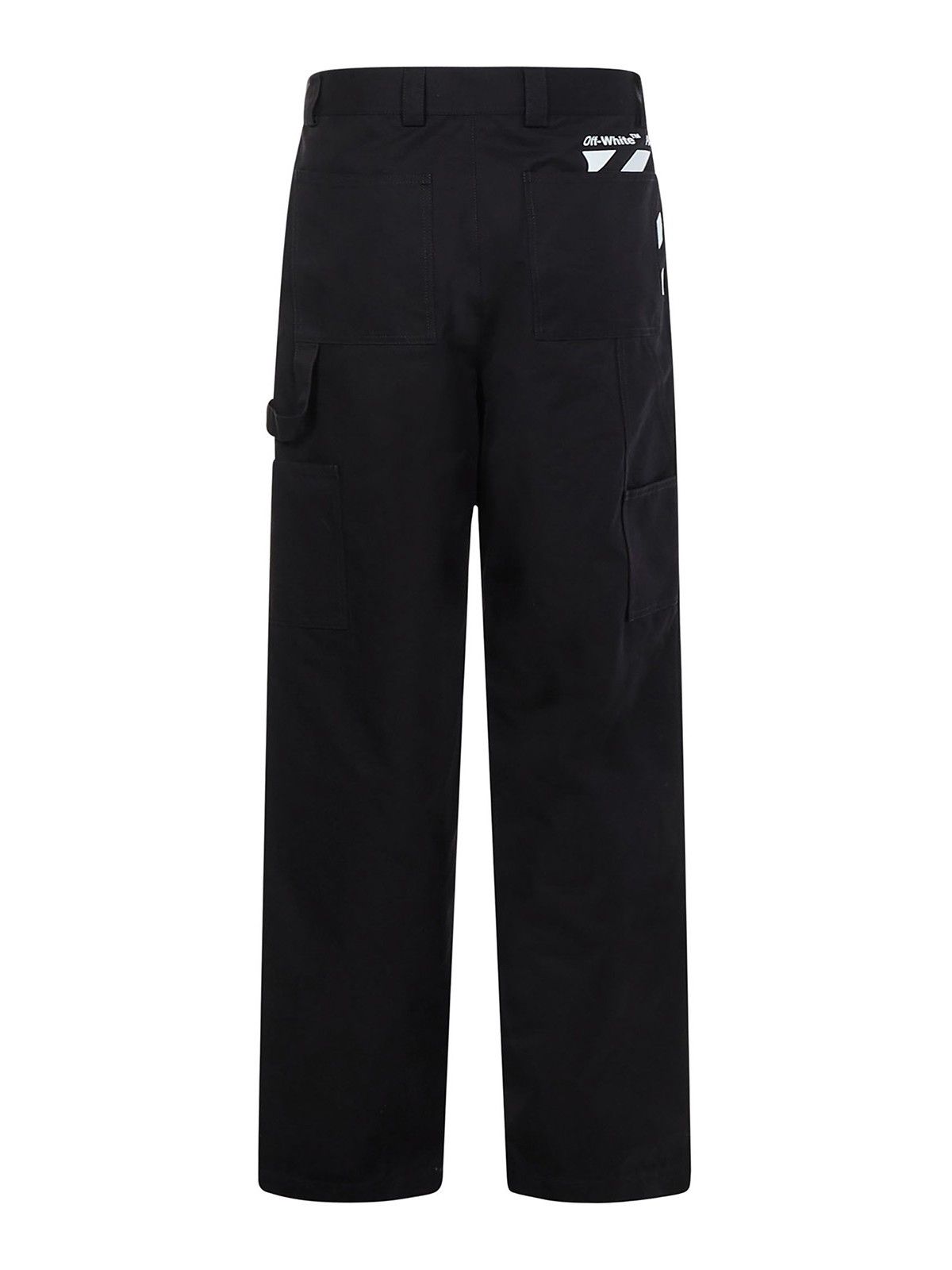 Off-White o1gr1nt1124 Diag Pkt Carpenter Pant in Black Size US 36 / EU 52 - 2 Thumbnail