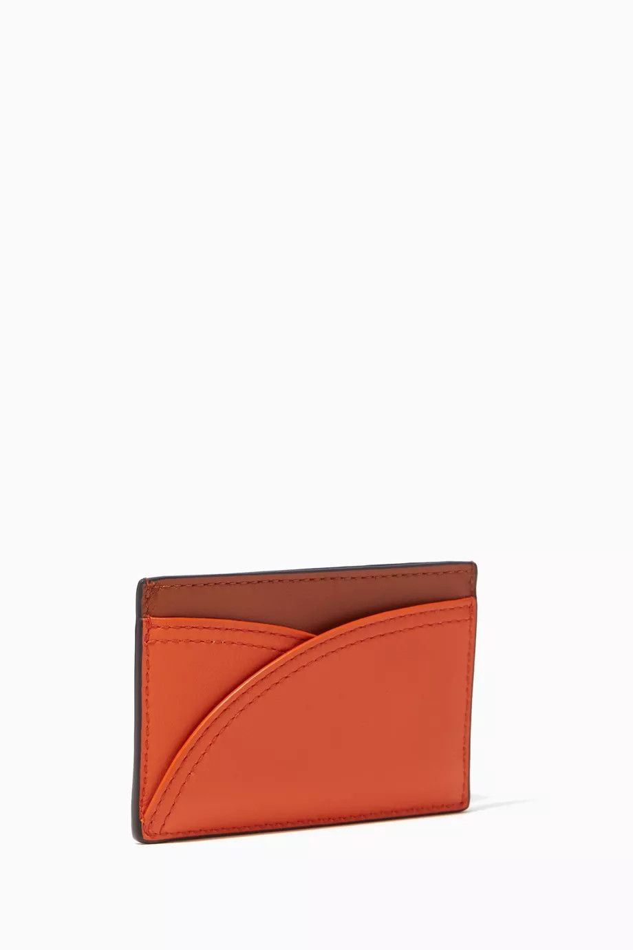 Bottega Veneta o1w1db10125 Size: OS / Card Case in Nappa Orange/Brown Size ONE SIZE - 3 Thumbnail