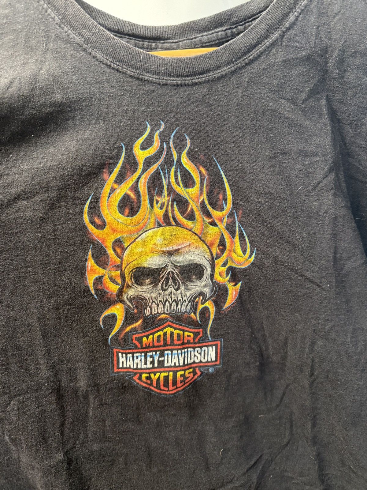 Harley Davidson Vintage Skull Harley Tee Size US XL / EU 56 / 4 - 2 Thumbnail
