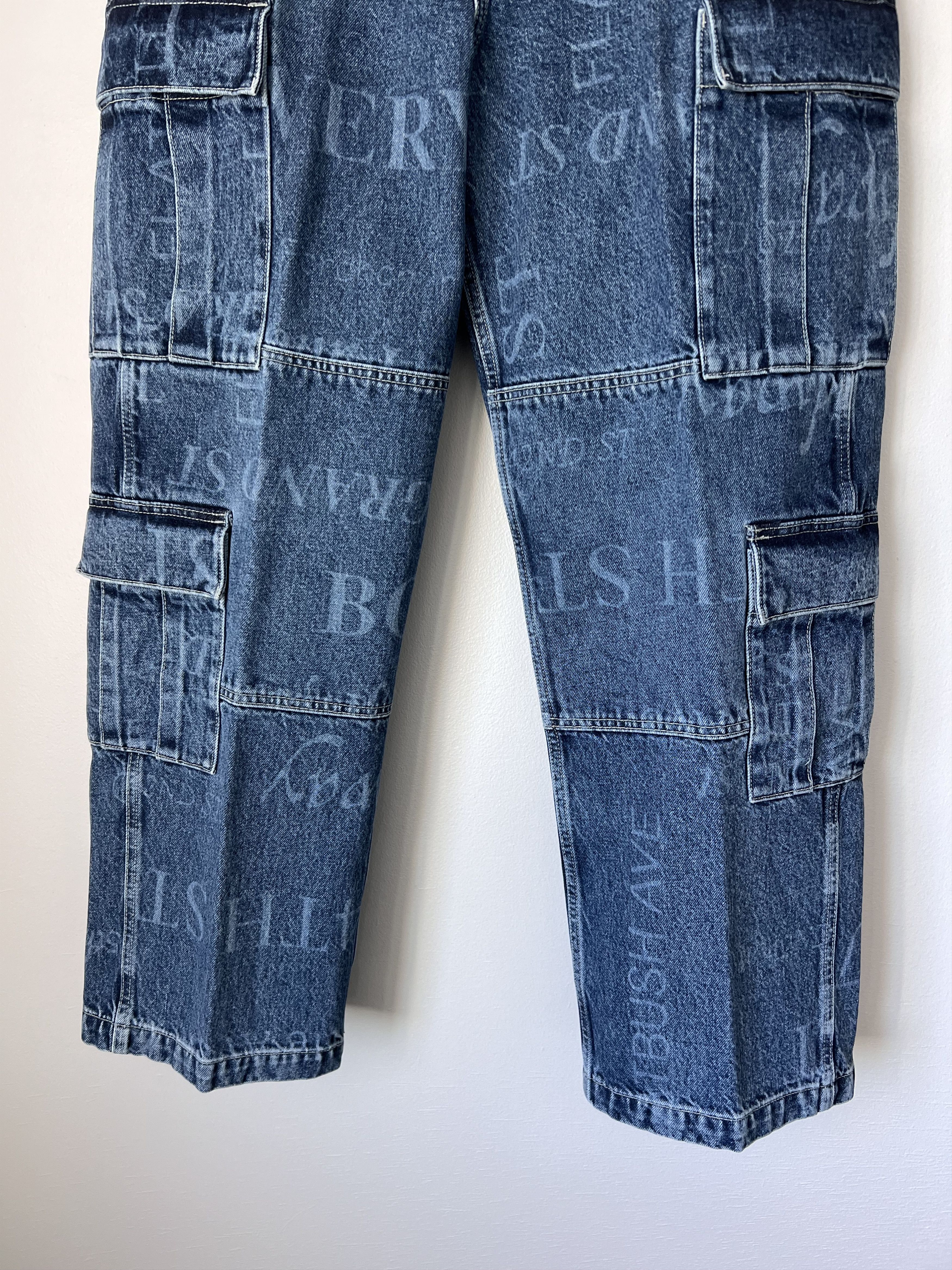 Martine Rose × Supreme Martine Rose Supreme Denim Cargo Pants in Blue Size US 32 / EU 48 - 3 Thumbnail