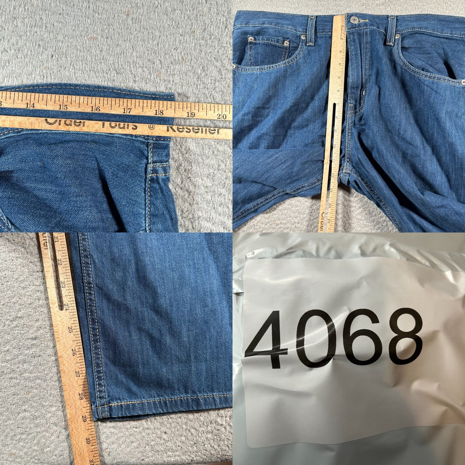 Levi's Levi's Jeans Mens 32 Jeans Blue Levi's Mens Blue Denim Stretch High Rise Straight Leg Size US 32 / EU 48 - 8 Thumbnail