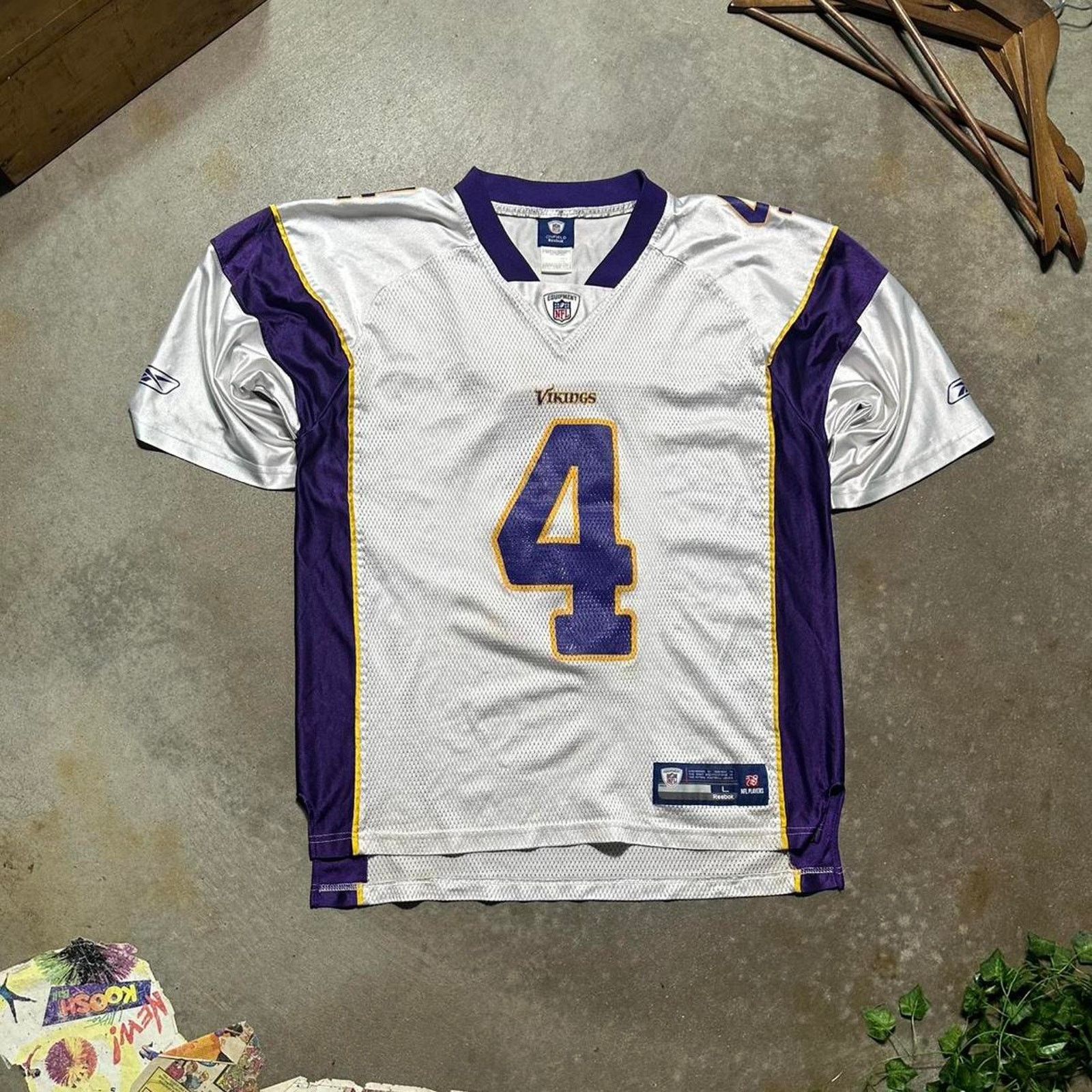 Reebok Vintage Reebok Brett Favre NFL Jersey Football Tee Shirt Size US L / EU 52-54 / 3 - 2 Thumbnail