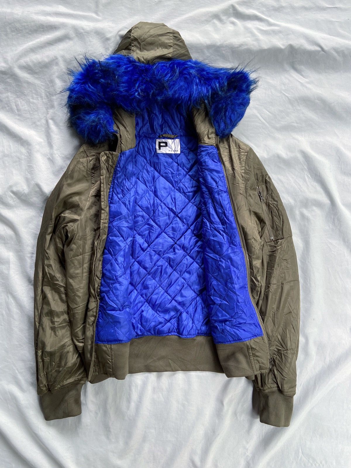 Japanese Brand PREGA FAUX FUR ZIP JACKET Size US S / EU 44-46 / 1 - 7 Thumbnail