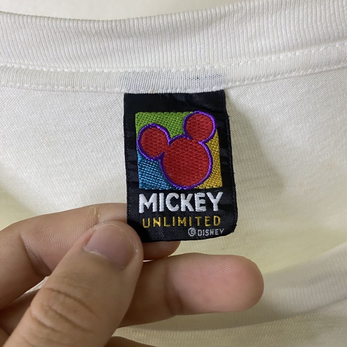 Mickey Unlimited Vintage 1990s Mickey Mouse T Shirt Size US L / EU 52-54 / 3 - 5 Thumbnail
