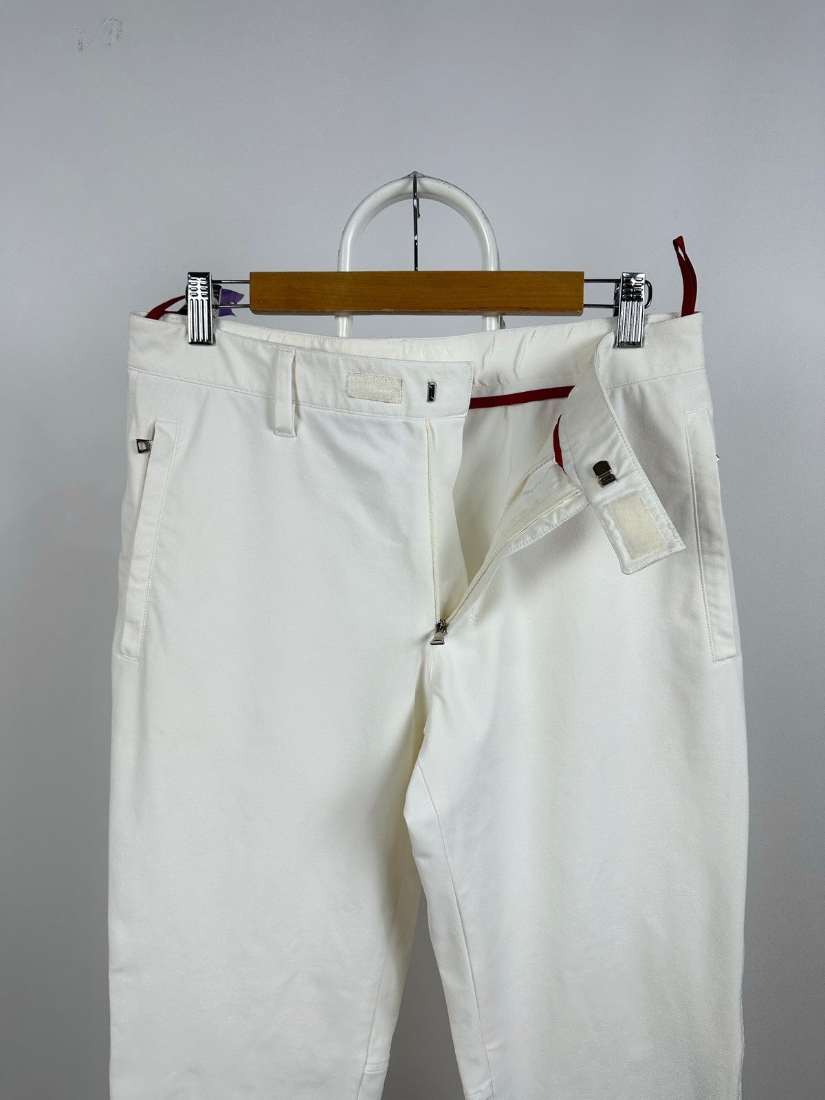 Prada Vintage Prada Sport Red Tab White Nylon Pants Size US 32 / EU 48 - 7 Thumbnail