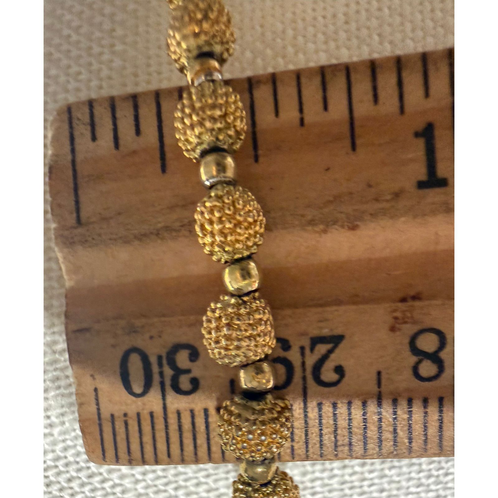 Other Vintage Napier Gold Tone Beaded Necklace 15” Size ONE SIZE - 4 Thumbnail