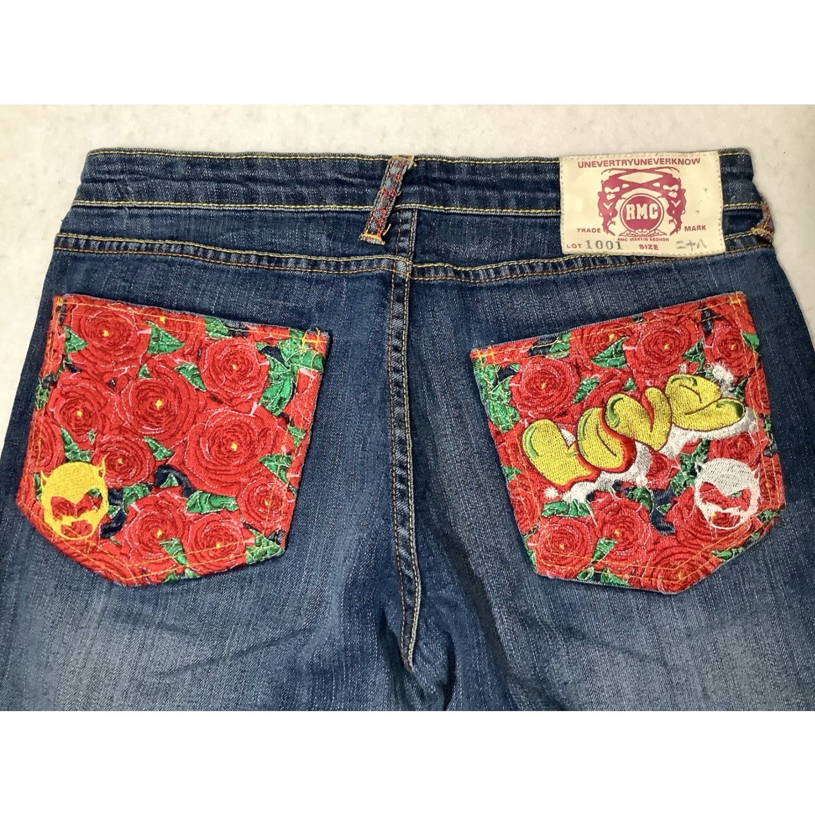Vintage Martin Red Monkey RMC Martin Ksohoh Denim Jeans Womens Blue 28 Bootcut Jeans Size 28" / US 6 / IT 42 - 2 Thumbnail