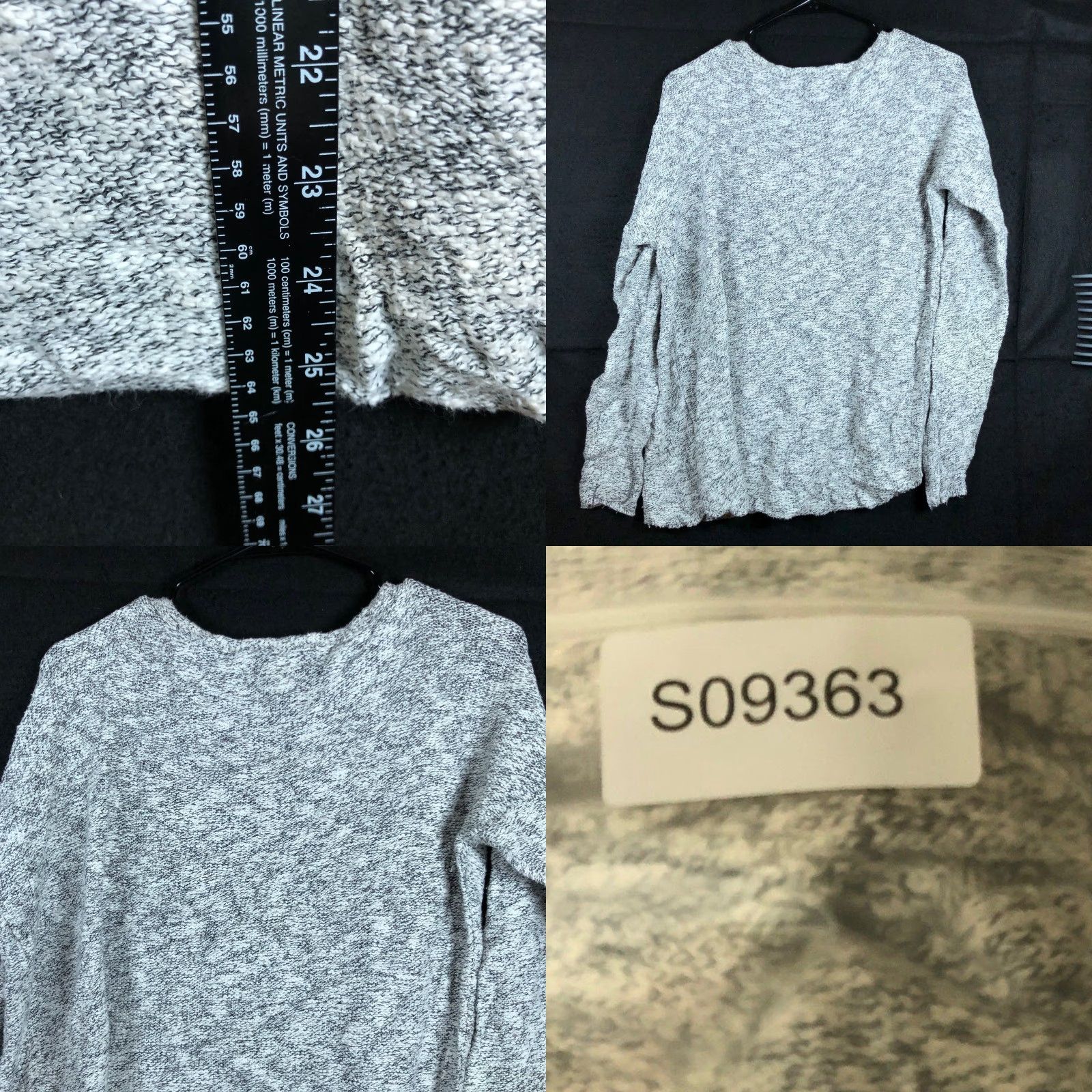 Banana Republic Banana Republic Womens Sweater Gray Black Italian Yarn Long Sleeve Medium Size M / US 6-8 / IT 42-44 - 8 Thumbnail