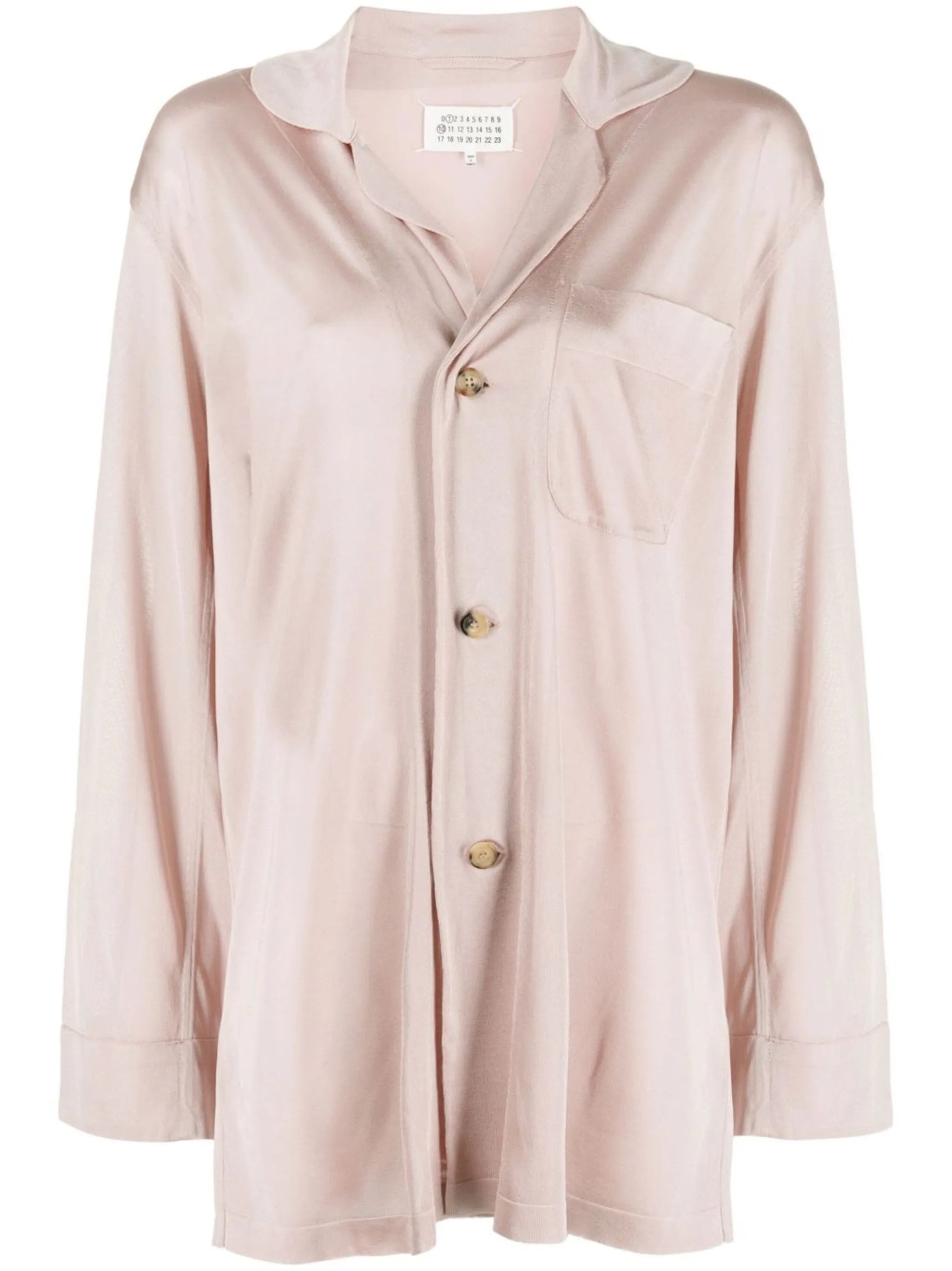 Maison Margiela o1y0625 Oversize Shirt in Light Pink Size XS / US 0-2 / IT 36-38 - 1 Thumbnail