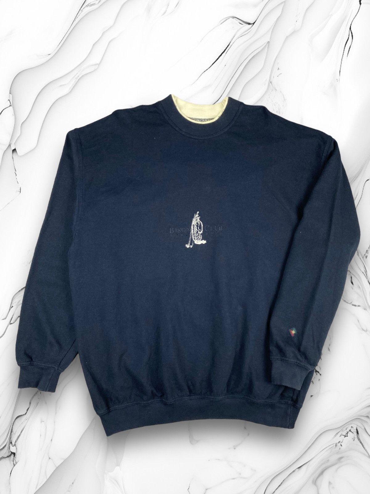 Vintage Mens Vintage Embroidered Bison Club Scandinavia Sweatshirt Size US XL / EU 56 / 4 - 1 Thumbnail