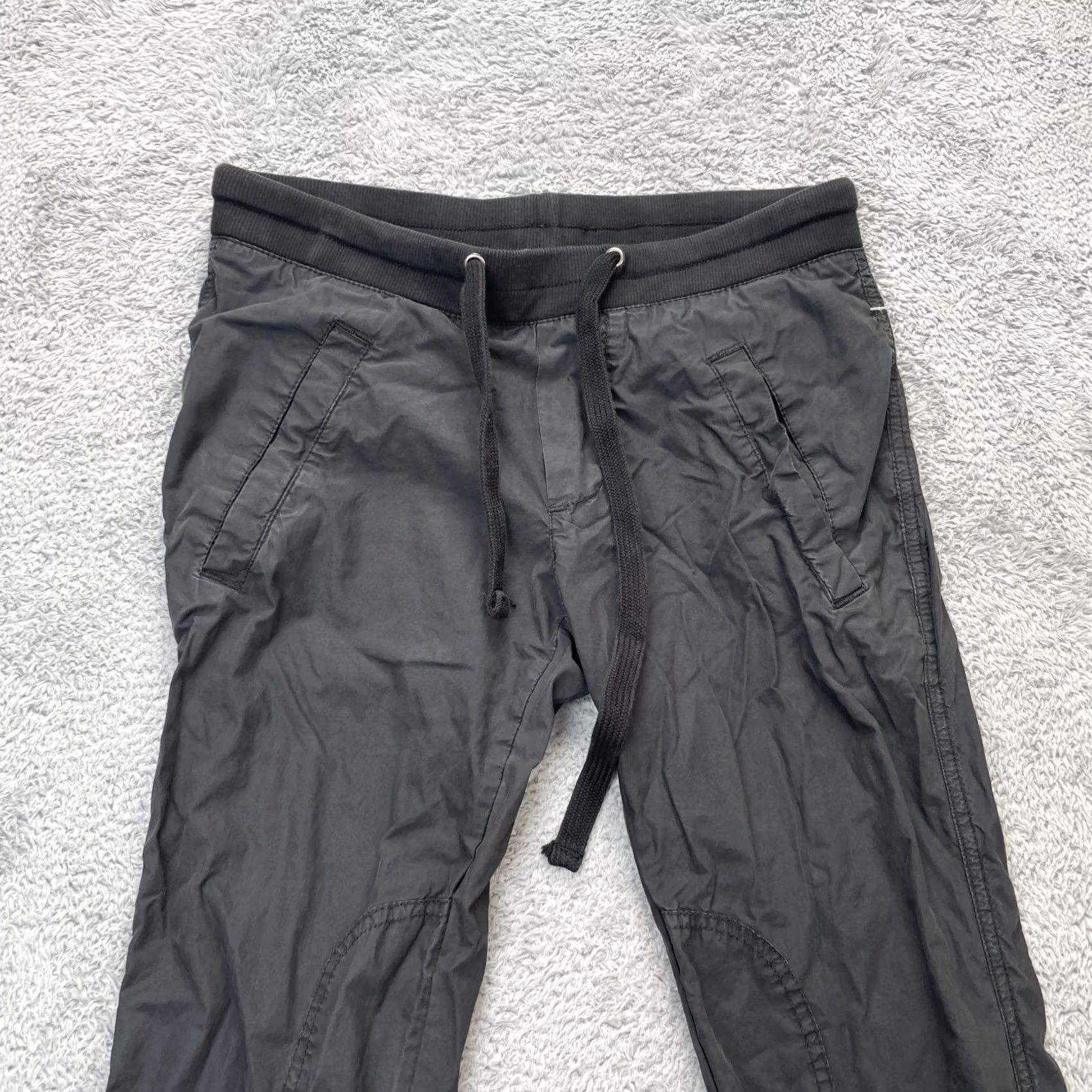 James Perse James Perse Pants Womens 0 Black Cotton Skinny Leg Drawstring Casual Regular Inseam 29 Chestnut? Size 28" / US 6 / IT 42 - 6 Thumbnail