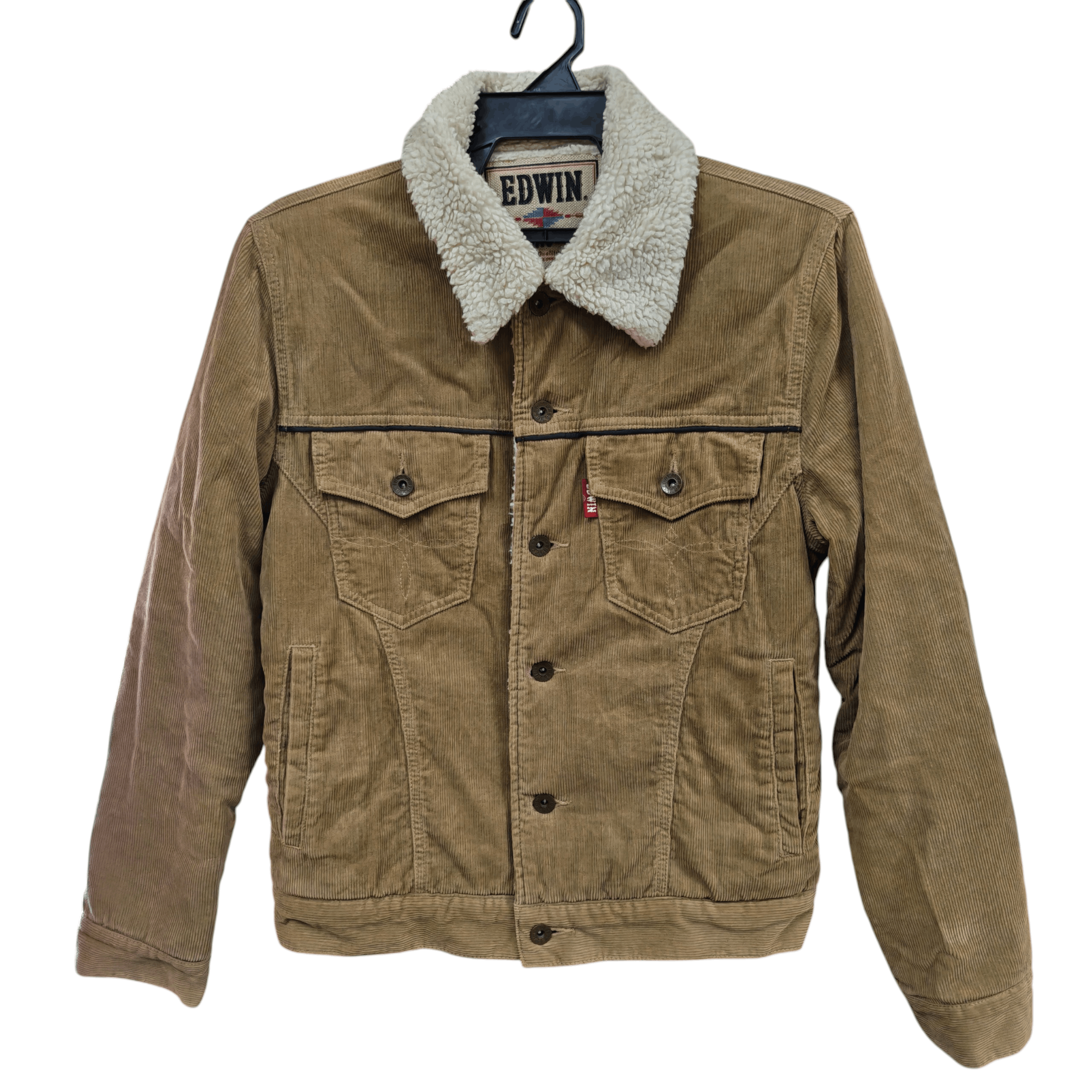 Edwin Edwin Vintage Sherpa-lined Curduroy Trucker Jacket Size US S / EU 44-46 / 1 - 1 Thumbnail