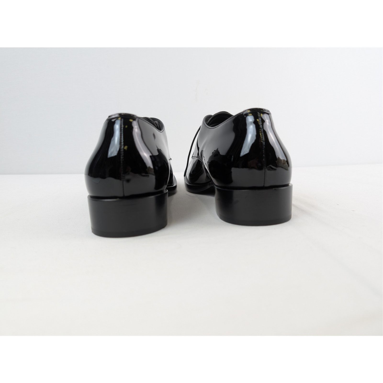 Saint Laurent Paris o1rshd1 Vernice Seta Soft Shoes Boots in Black Size US 10 / EU 43 - 11 Thumbnail