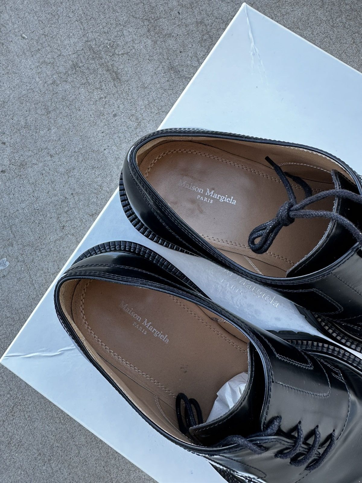 Maison Margiela Maison Margiela Tabi lace-up derby shoes Size US 8 / EU 41 - 4 Thumbnail