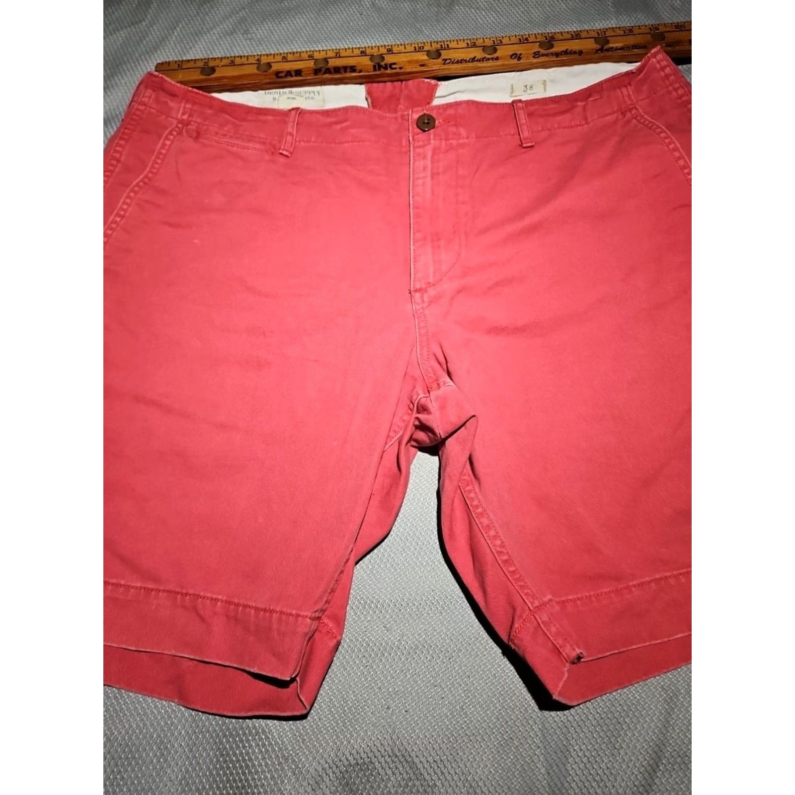 Vintage VINTAGE Denim & Supply Ralph Lauren Shorts Mens 38 Pink Casual 9" Inseam Chino Size US 38 / EU 54 - 5 Thumbnail