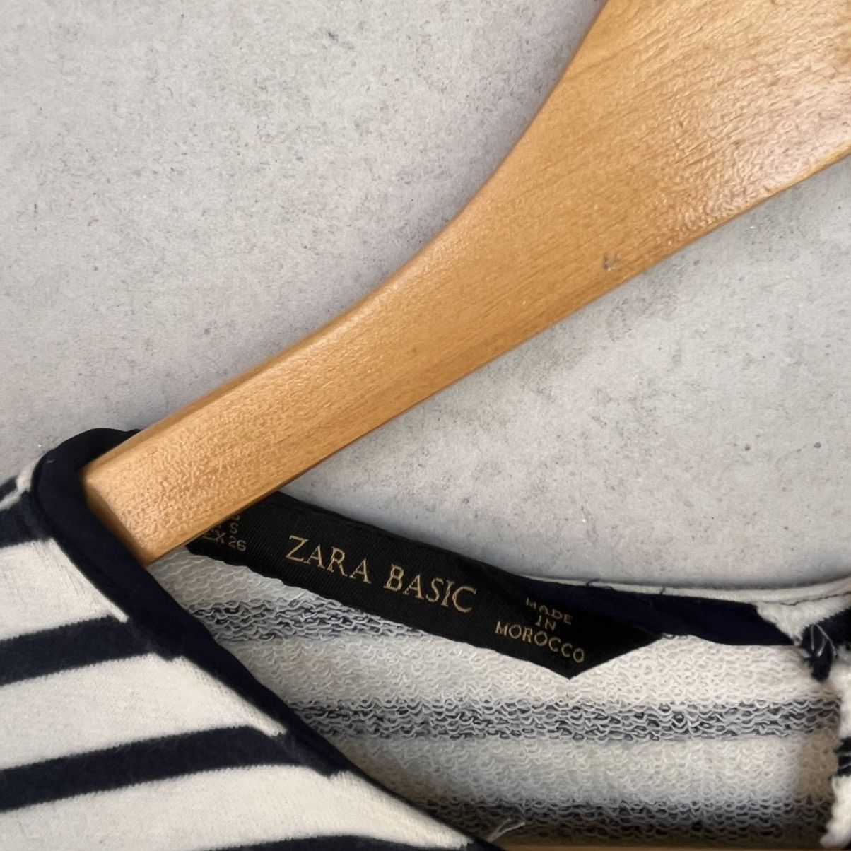 Other Vintage Zara Striped Navy & White Top Size S Size S / US 4 / IT 40 - 7 Thumbnail