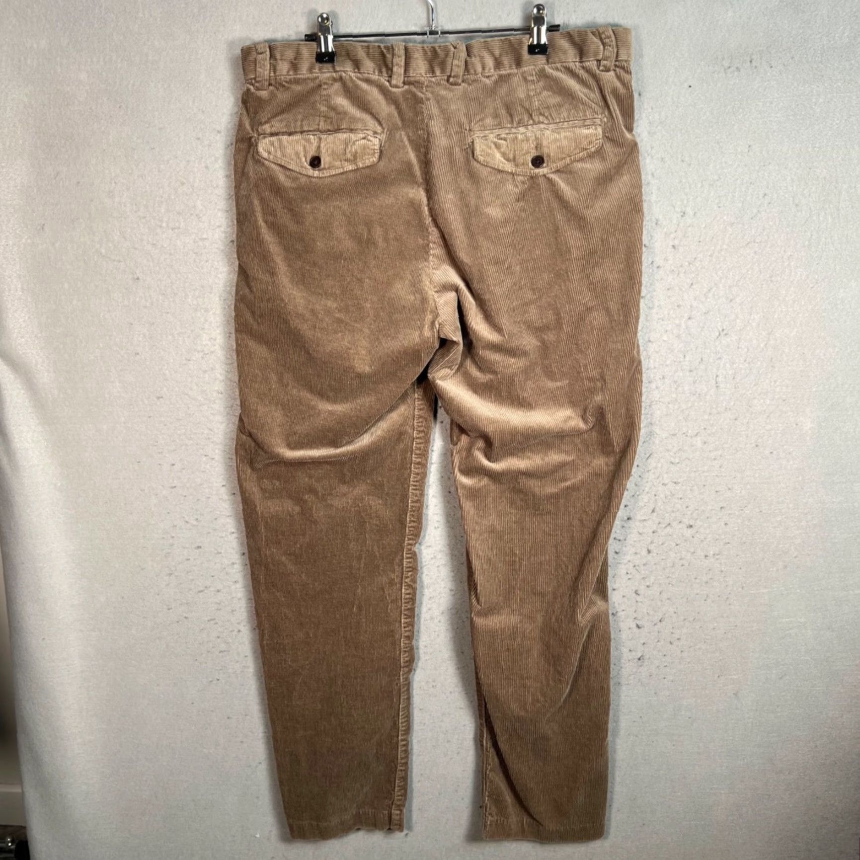 H&M H&M Mens Chino Pants Corduroy Brown 34 Relaxed Fit Casual Pants Slim Tapered Mens 34 Brown Corduroy Chino Pants Vintage: No Size US 34 / EU 50 - 2 Thumbnail